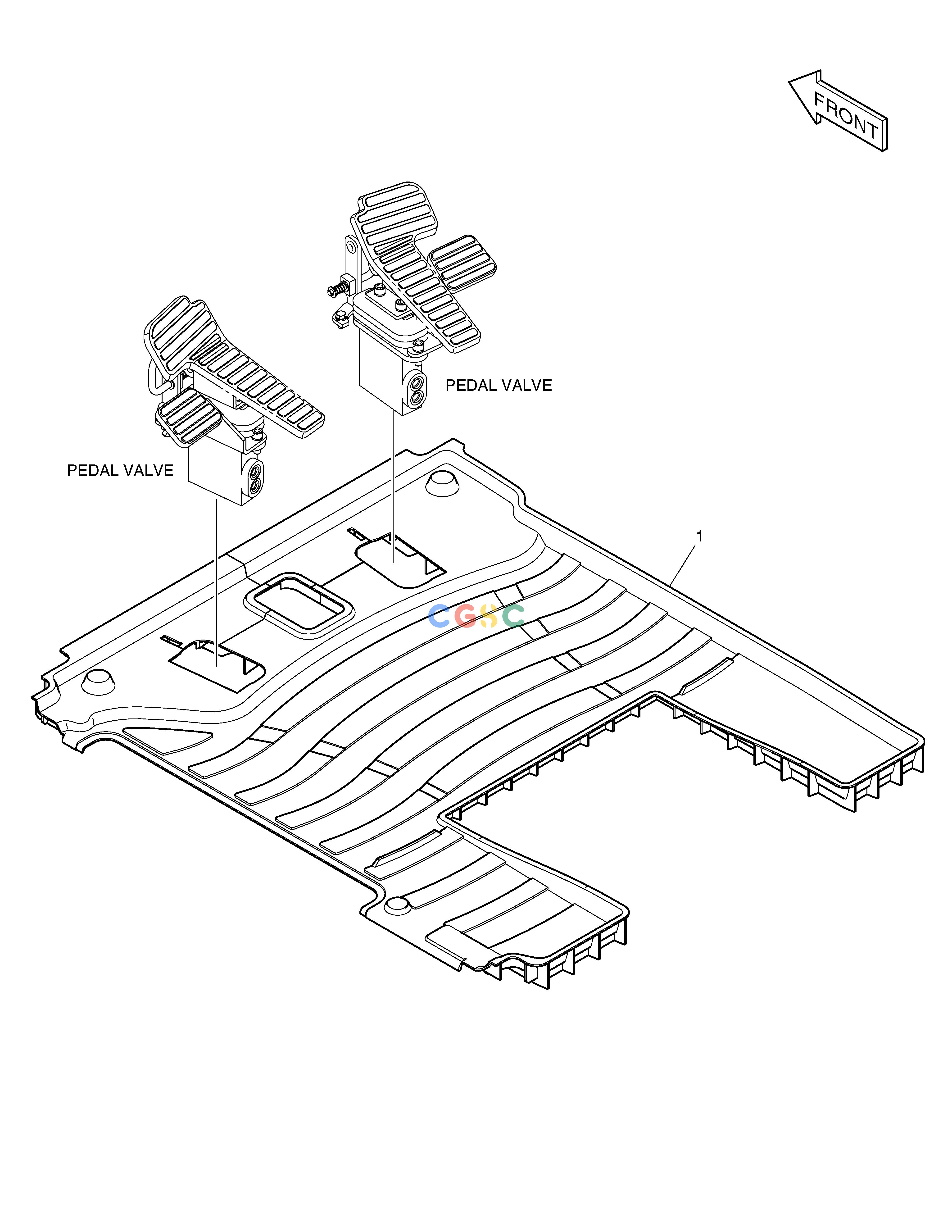 斗山零件查询FLOOR MAT - ARTI + STT DX160LC-3 Doosan parts catalog online