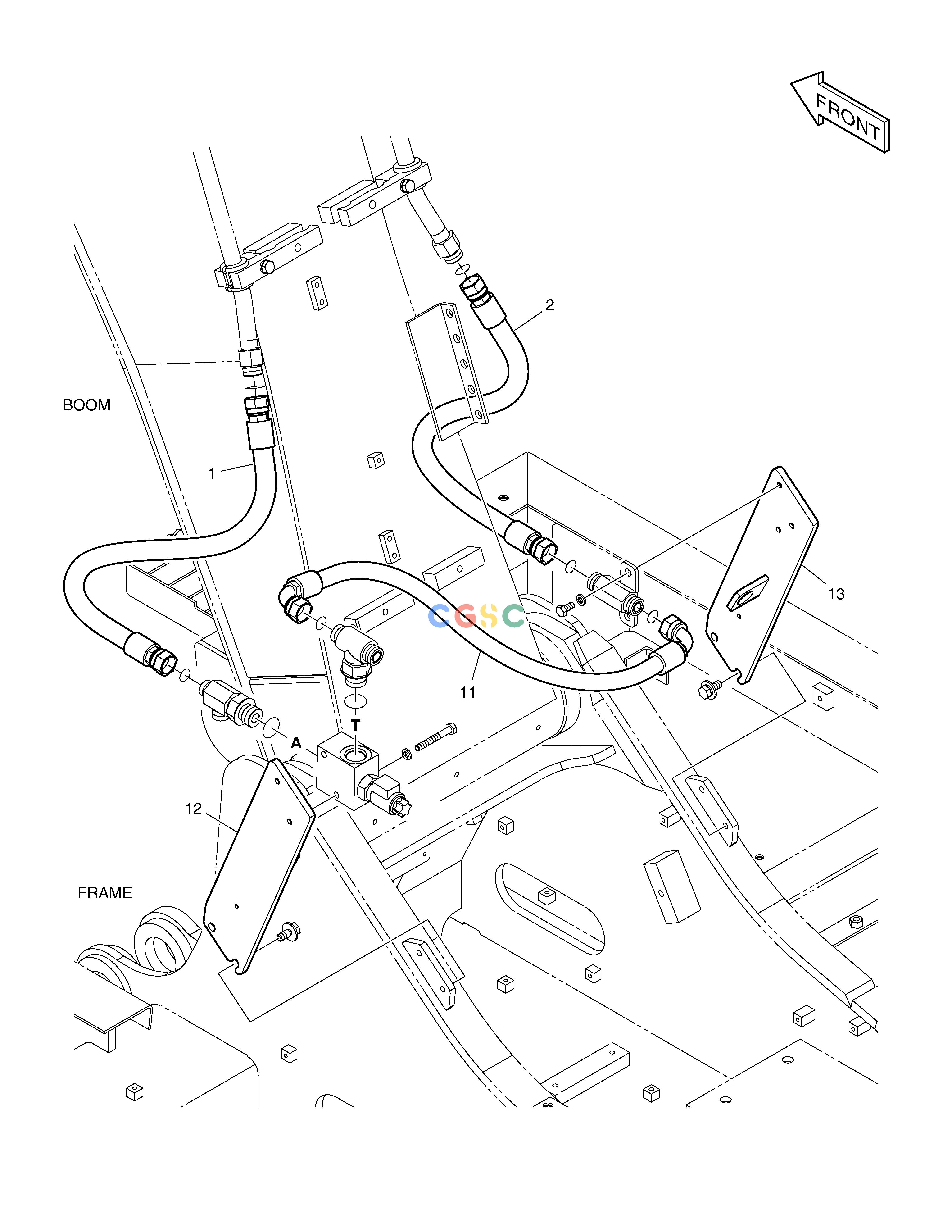 斗山零件查询ONE WAY PIPING - ARTI.BOOM DX160LC-3 Doosan parts catalog online