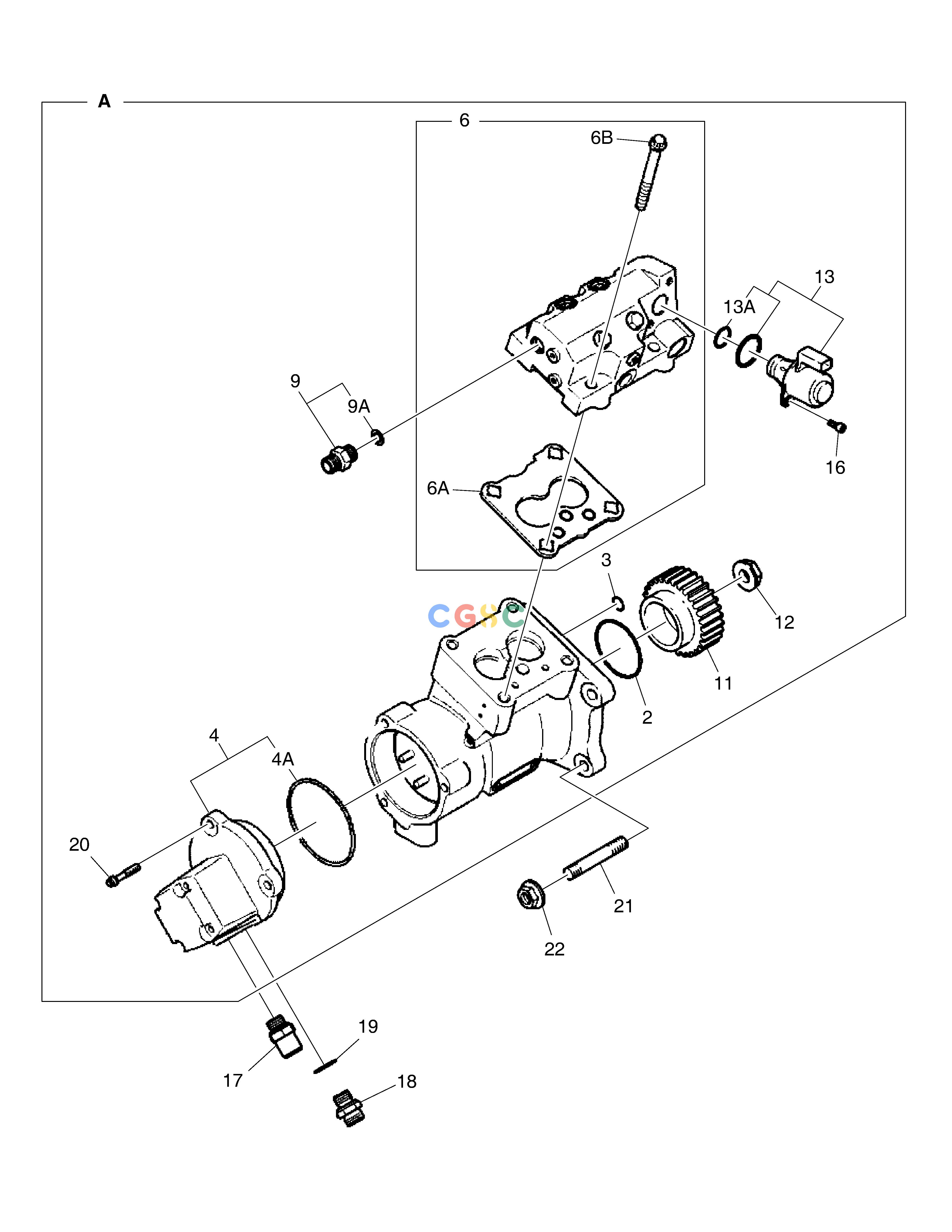 斗山零件查询FEED PUMP DX300LC-5(S/N:1001~1057) Doosan parts catalog online