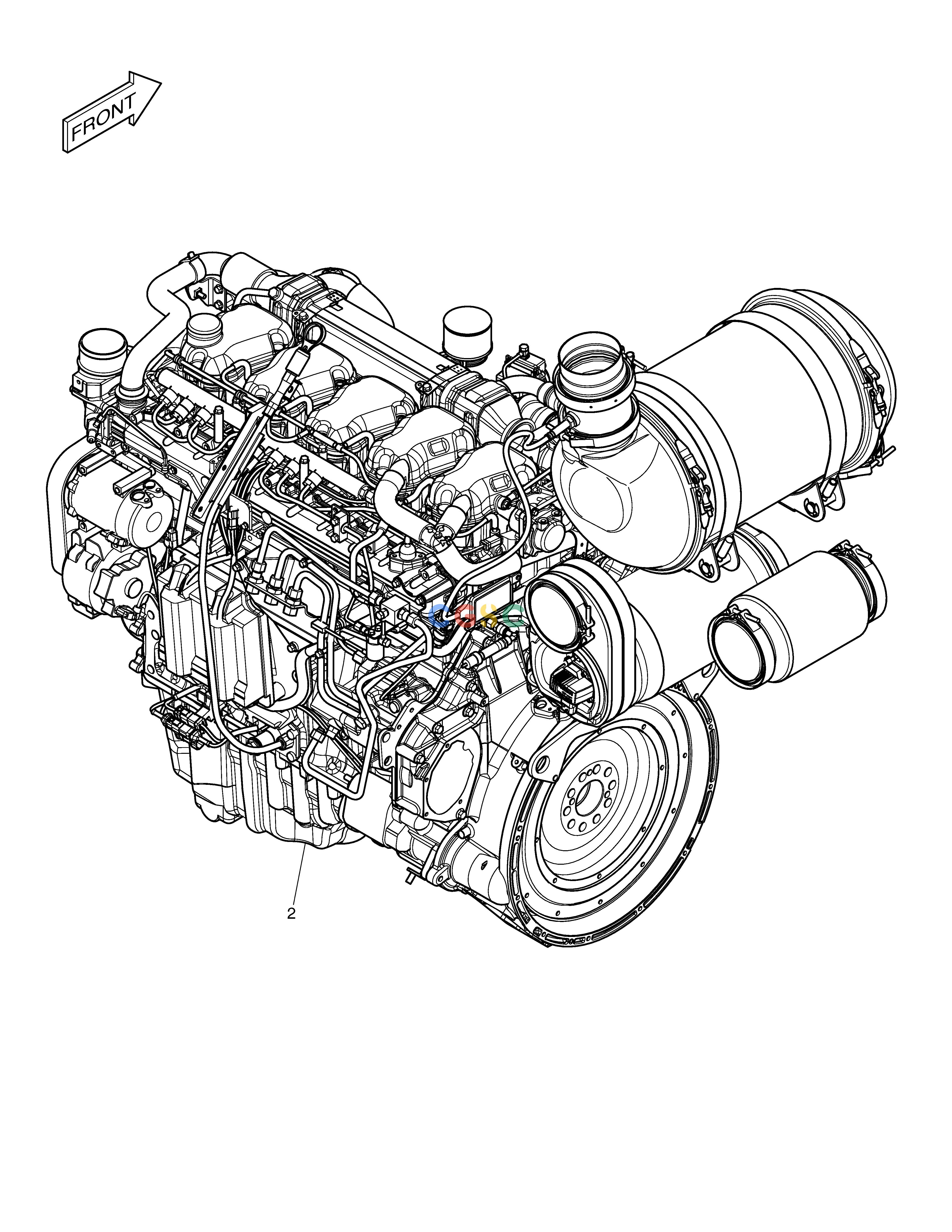 斗山零件查询ENGINE (US) DX300LC-5(S/N:1001~1057) Doosan parts catalog online