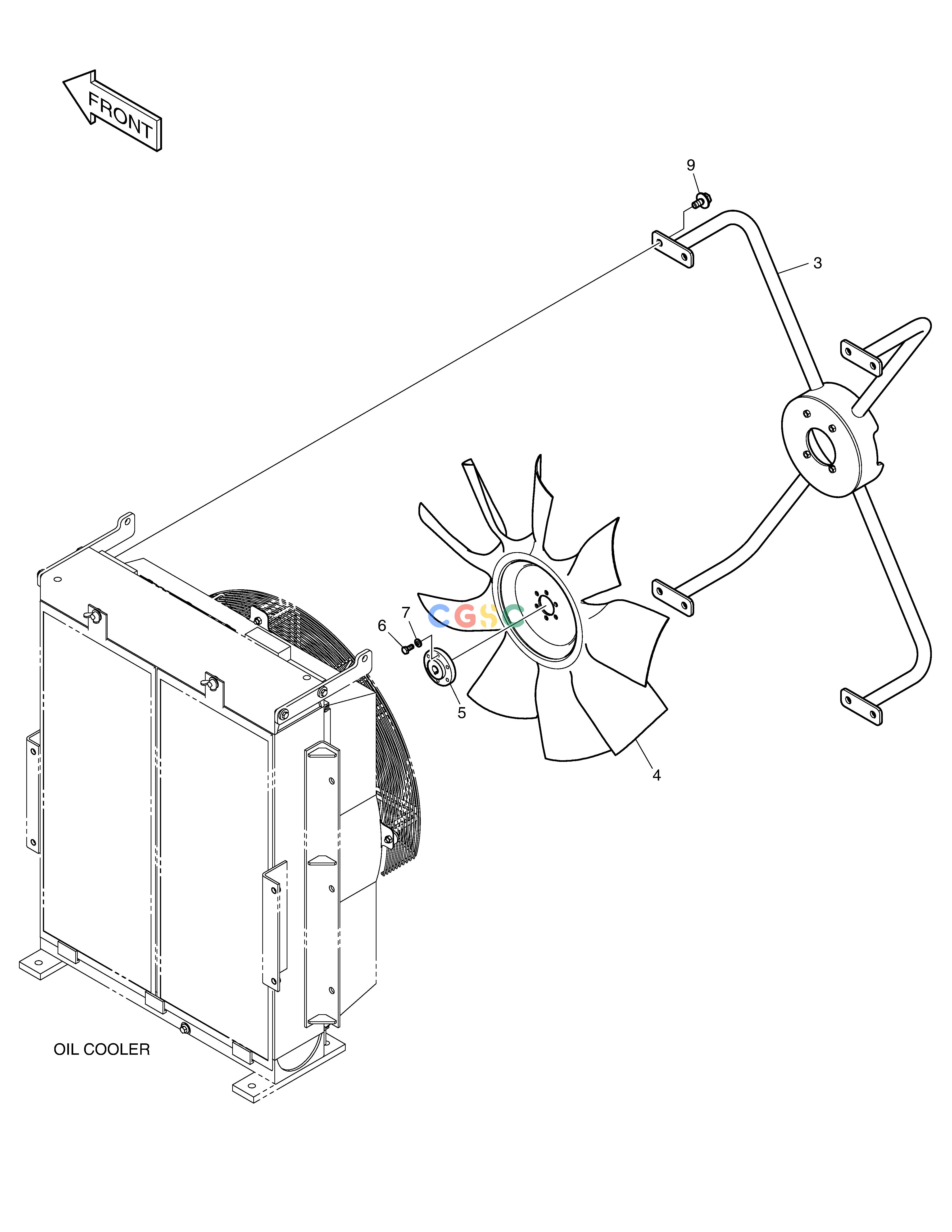 斗山零件查询FAN DRIVE DX300LC-5(S/N:1001~1057) Doosan parts catalog online