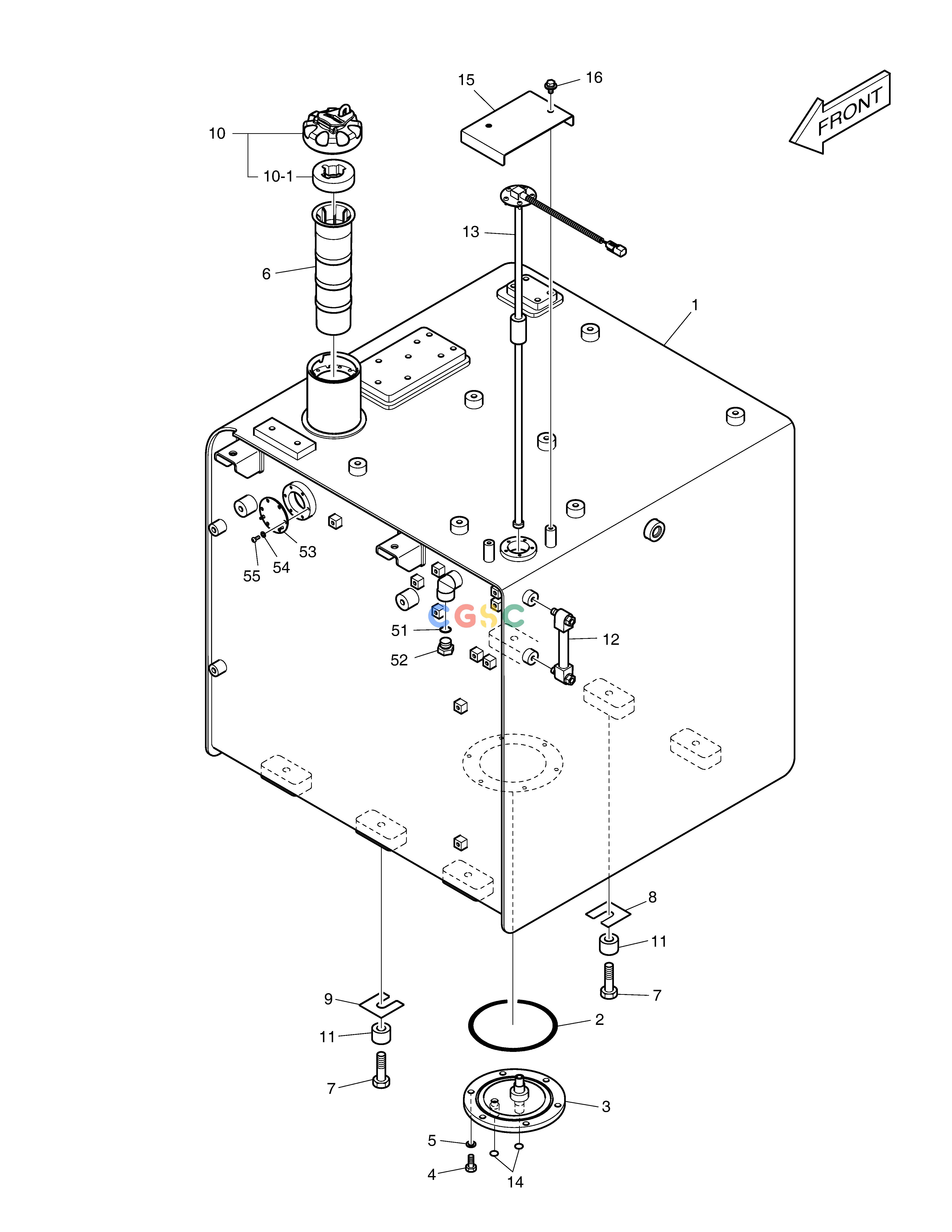 斗山零件查询FUEL TANK DX300LC-5(S/N:1001~1057) Doosan parts catalog online