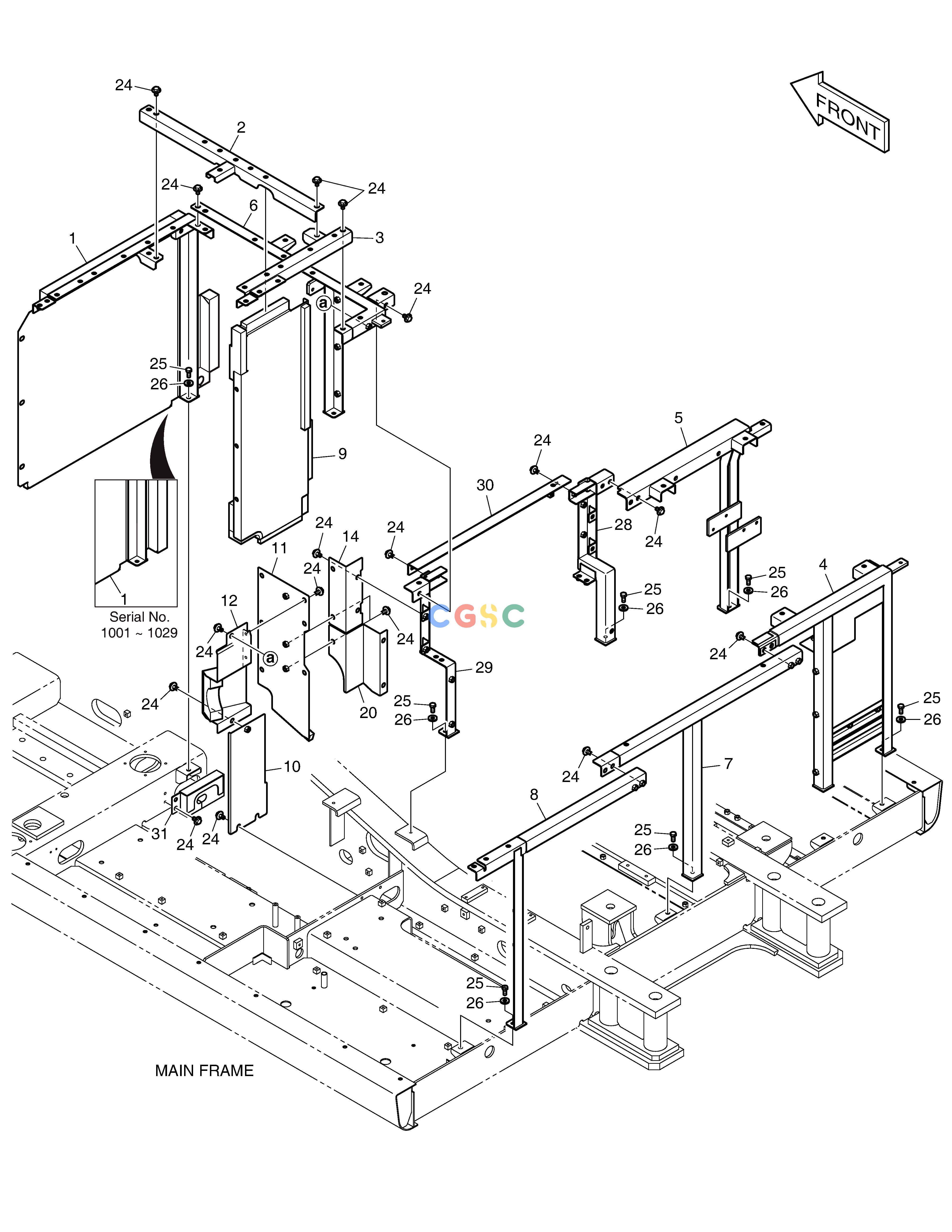 斗山零件查询SUPPORT DX300LC-5(S/N:1001~1057) Doosan parts catalog online