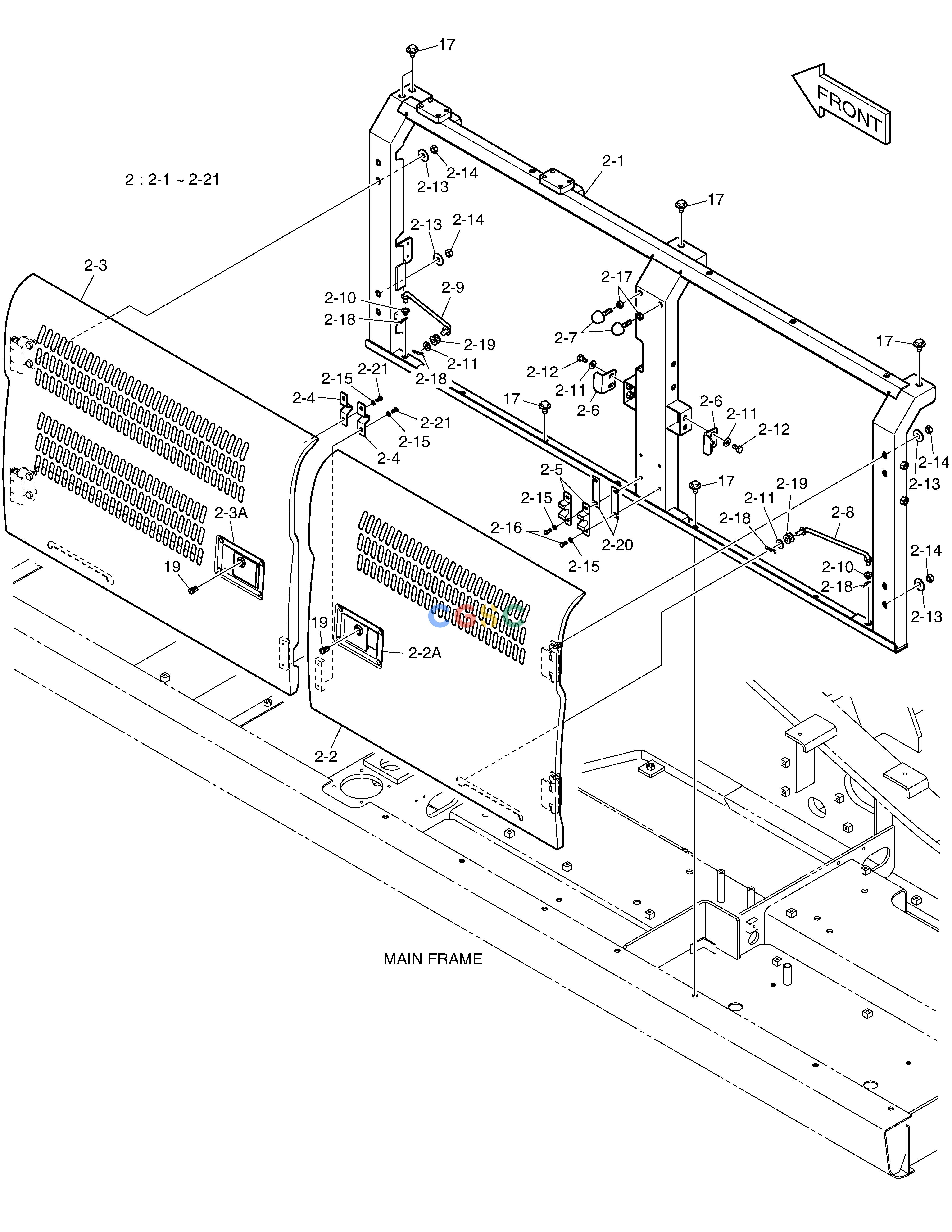 斗山零件查询SIDE DOOR - L.H DX300LC-5(S/N:1001~1057) Doosan parts catalog online