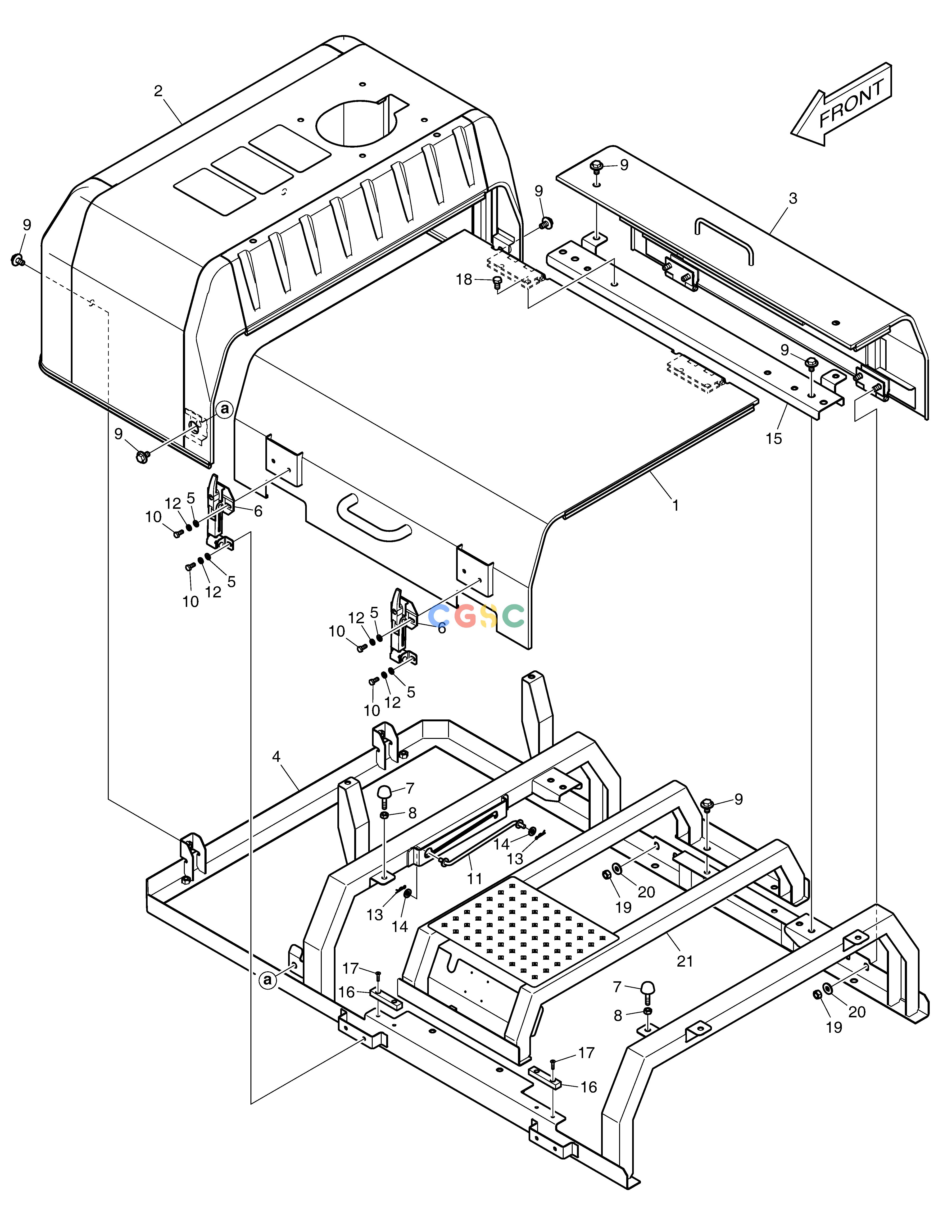 斗山零件查询BONNET DX300LC-5(S/N:1001~1057) Doosan parts catalog online