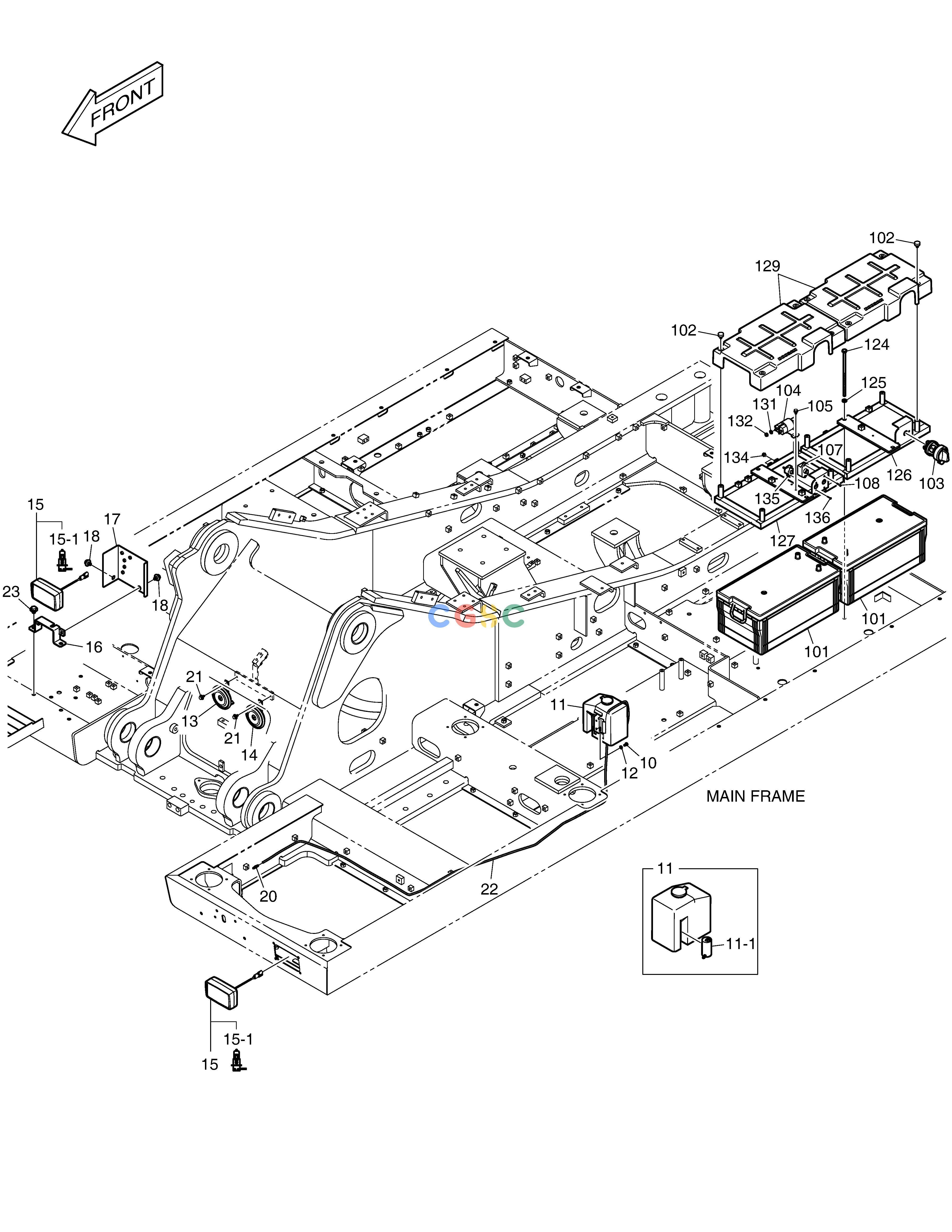 斗山零件查询ELECTRIC PARTS - RELATED DX300LC-5(S/N:1001~1057) Doosan parts catalog online