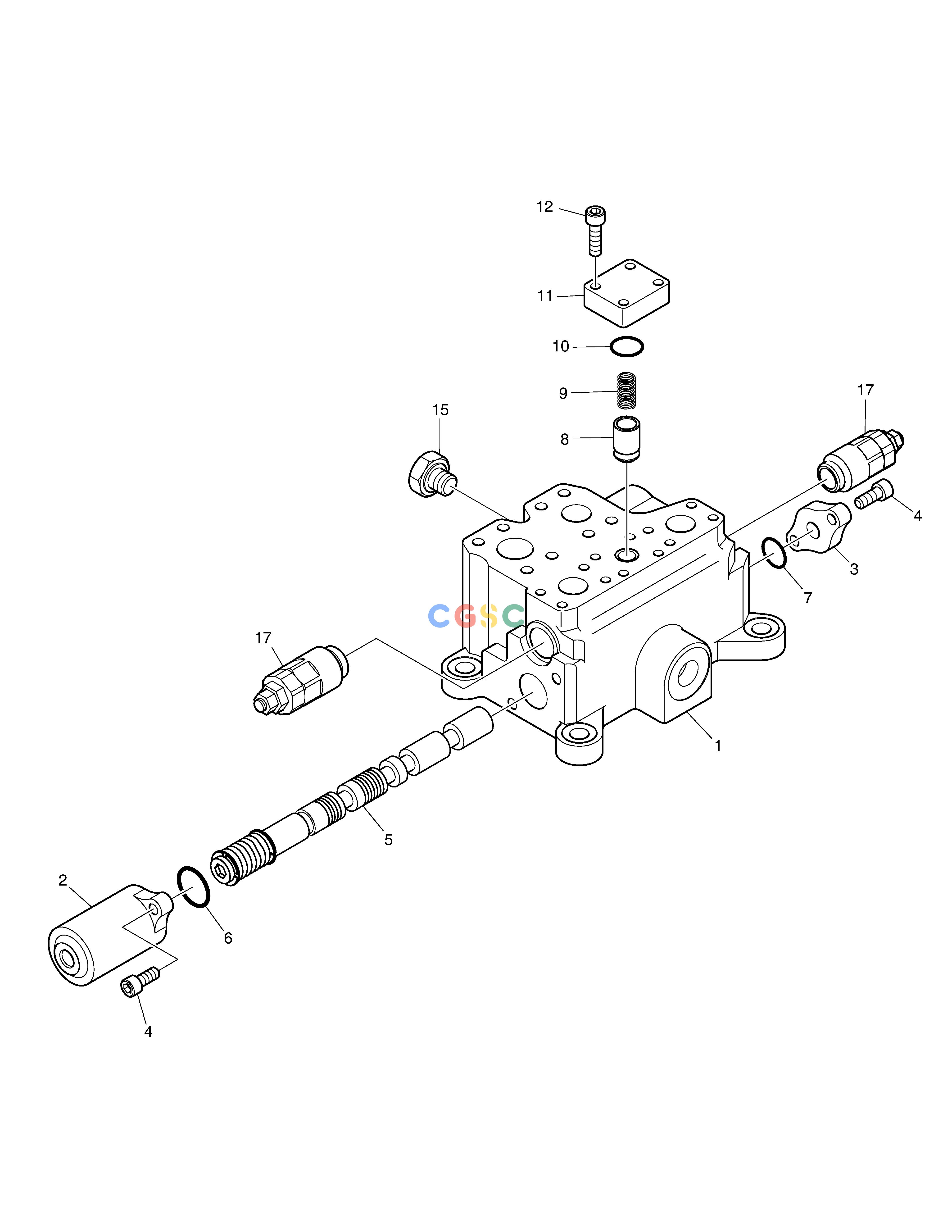 斗山零件查询CONTROL VALVE - ARTI.BOOM DX300LC-5(S/N:1001~1057) Doosan parts catalog online