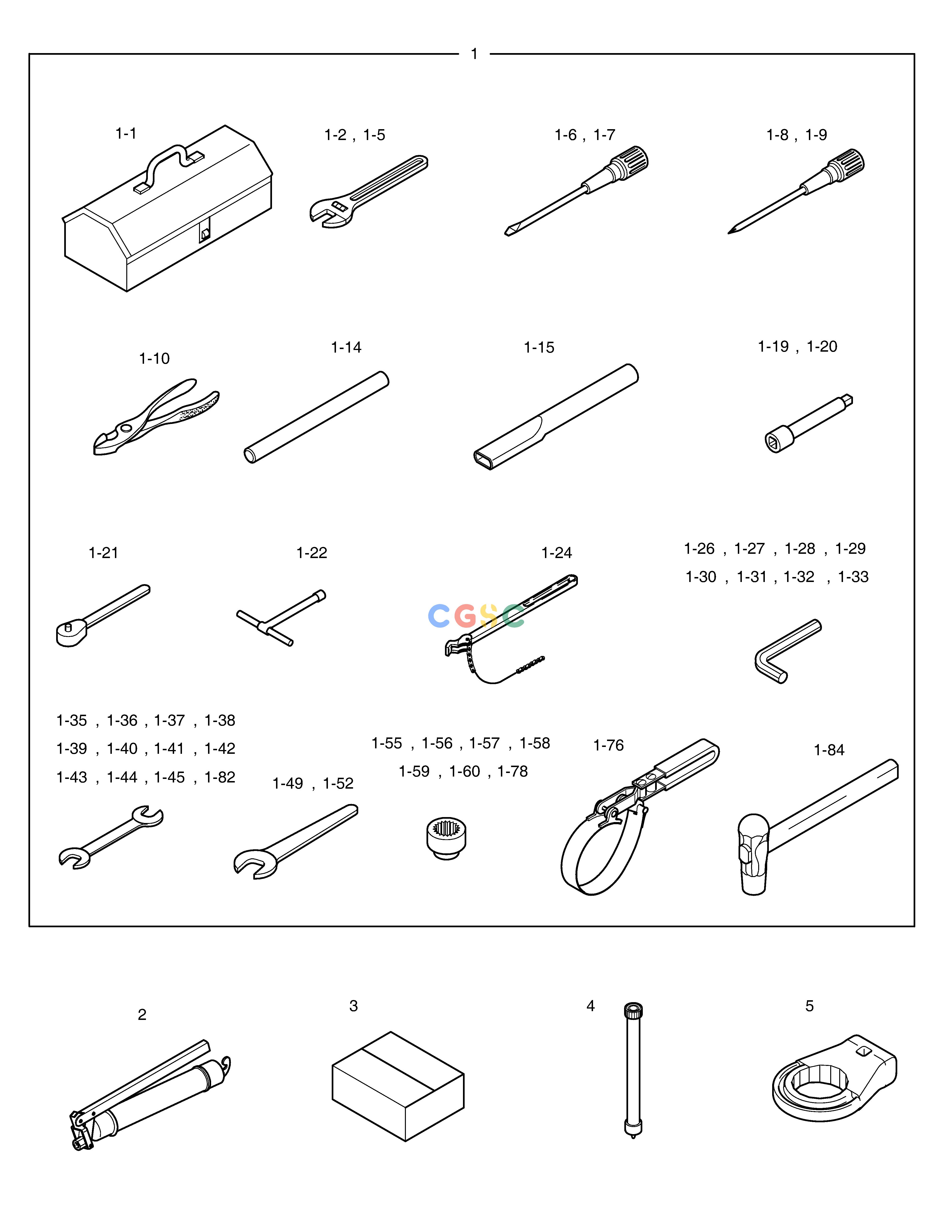 斗山零件查询TOOL DX300LC-5(S/N:1001~1057) Doosan parts catalog online