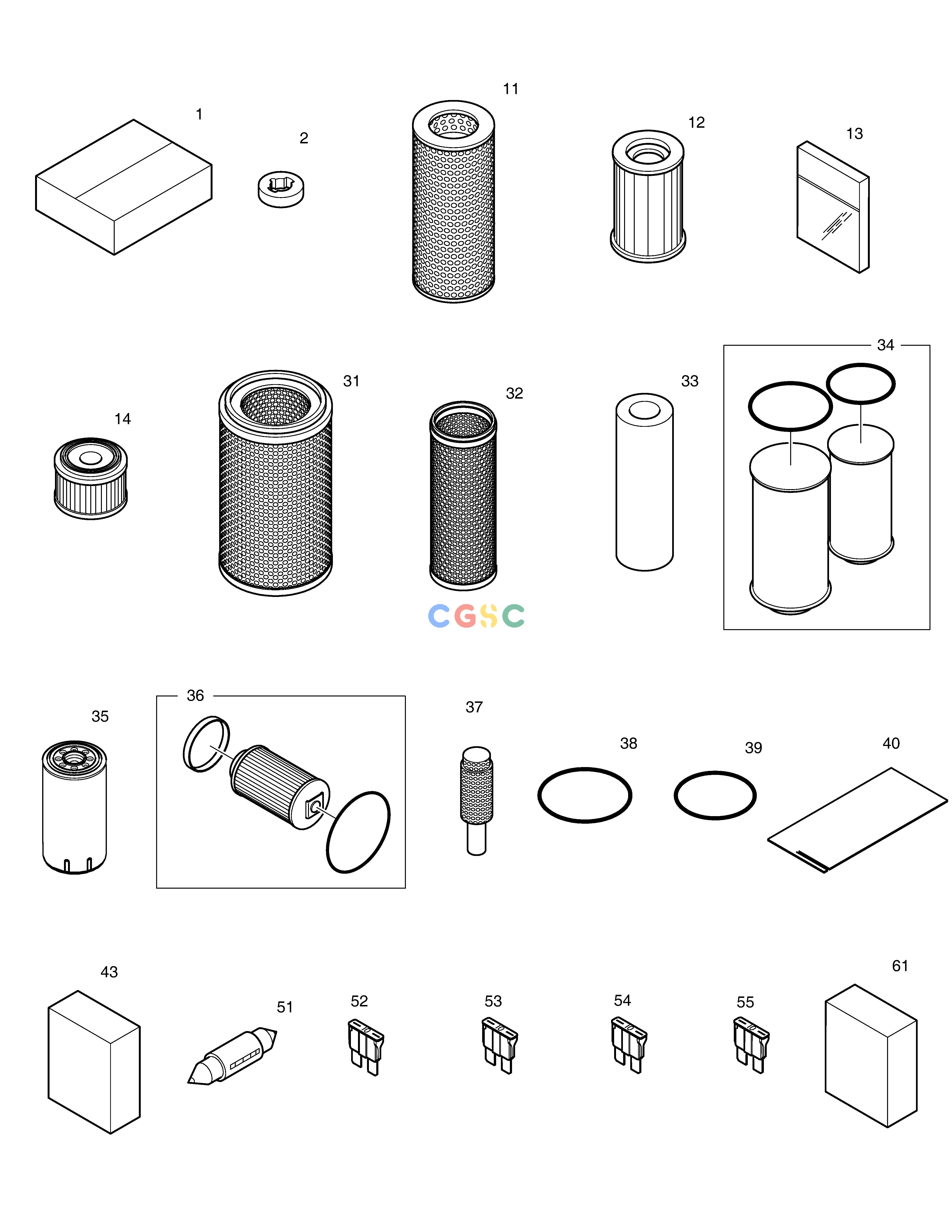 斗山零件查询SPARE PARTS DX300LC-5(S/N:1001~1057) Doosan parts catalog online