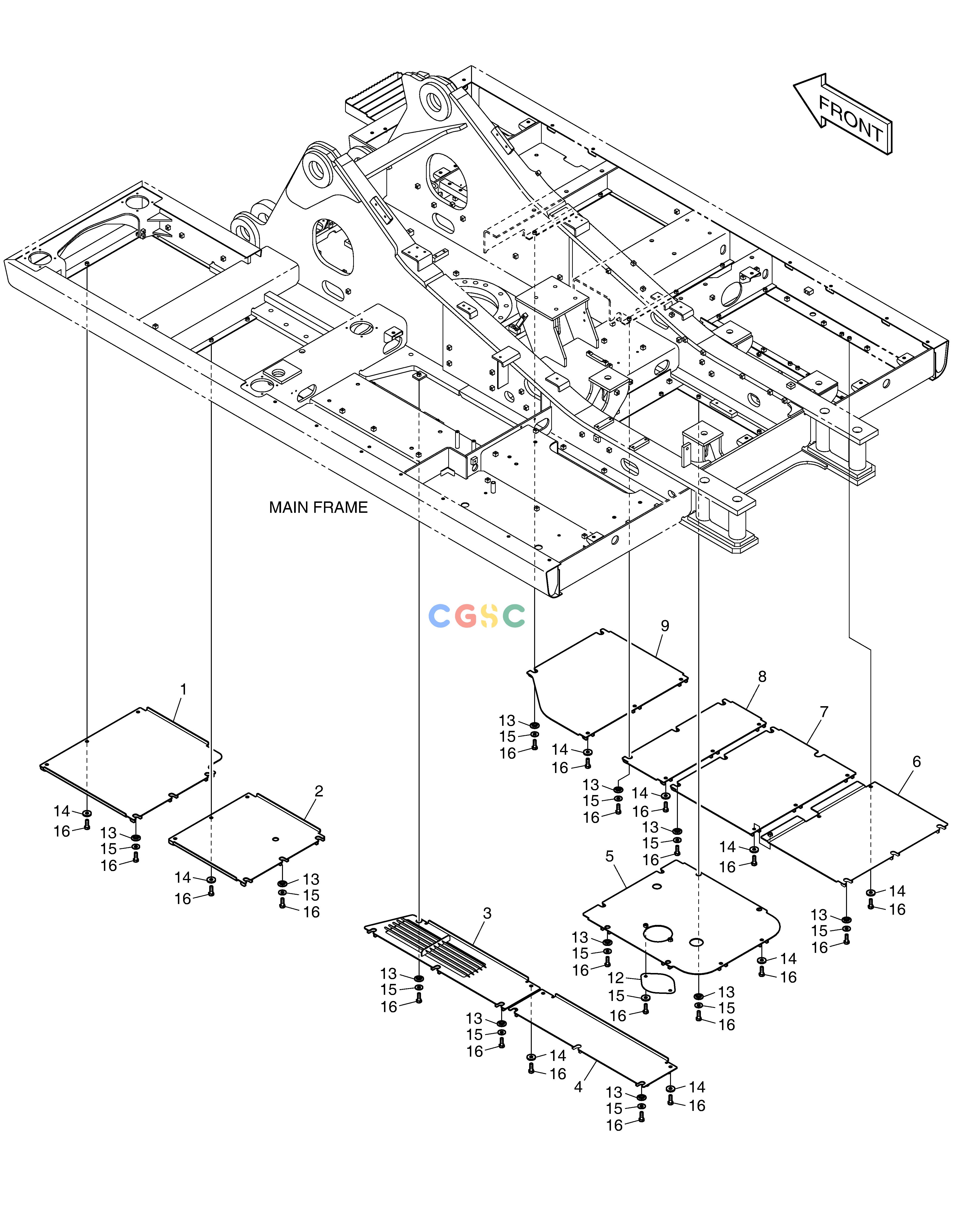 斗山零件查询UNDER COVER-HEAVY DUTY DX300LC-5(S/N:1001~1057) Doosan parts catalog online