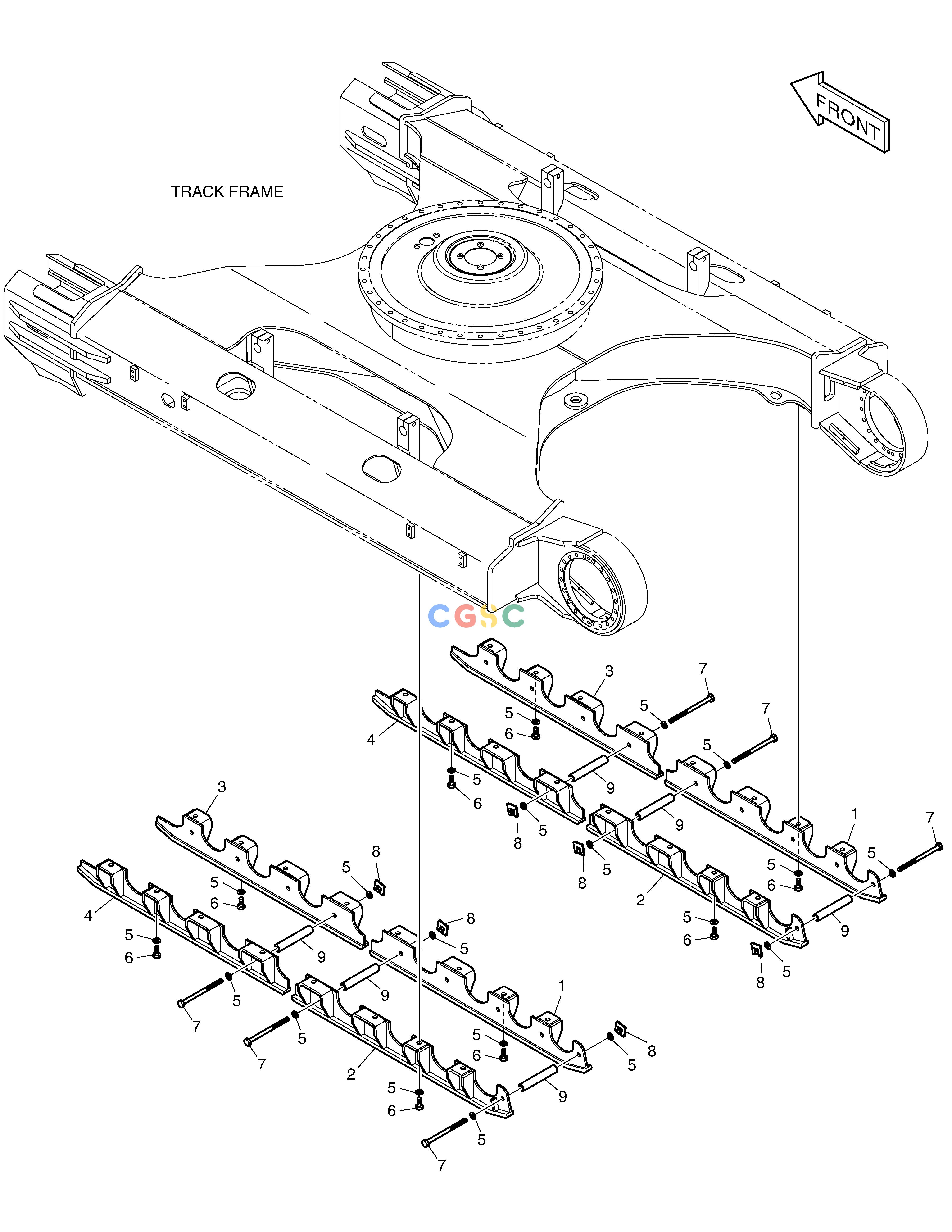 斗山零件查询TRACK GUARD - FULL DX300LC-5(S/N:1001~1057) Doosan parts catalog online