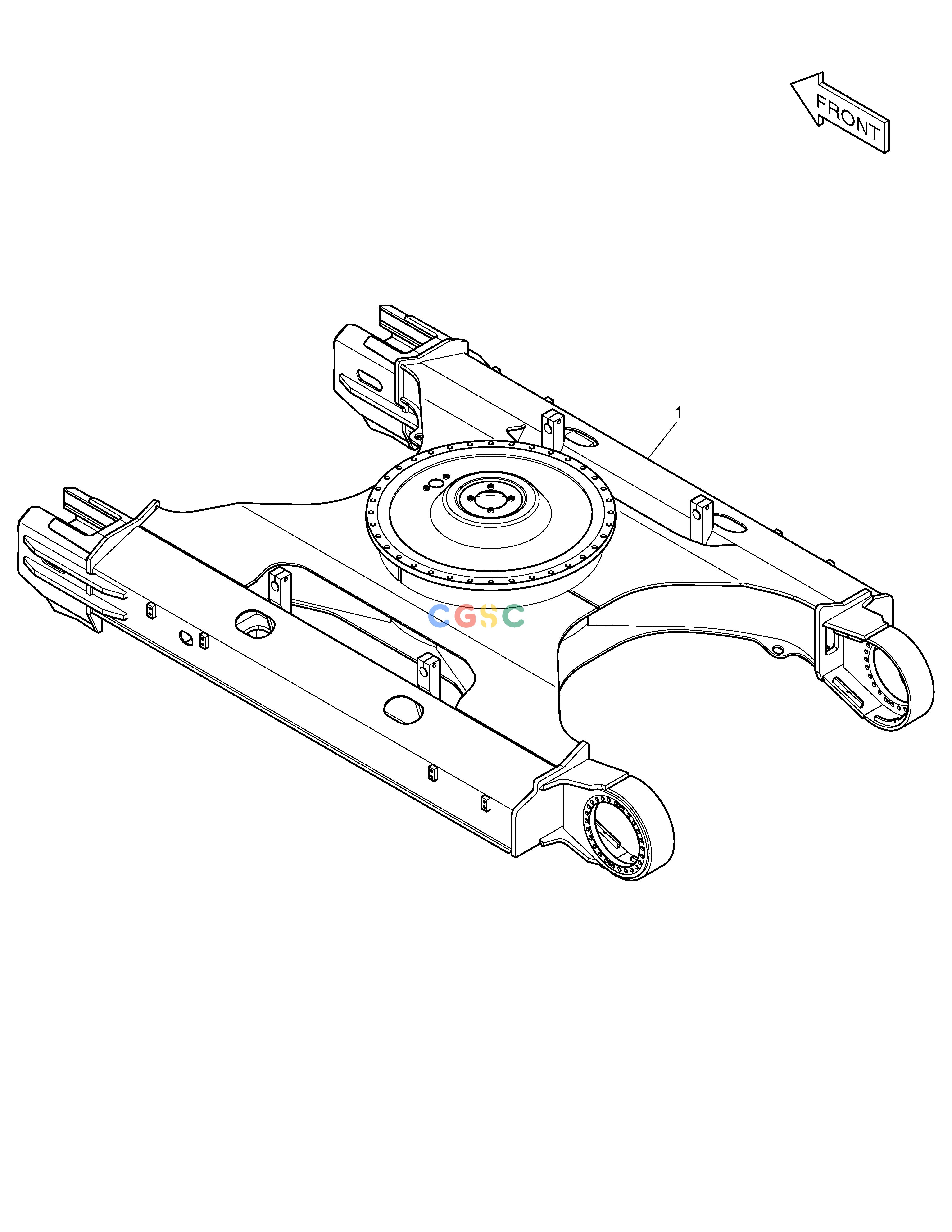 斗山零件查询TRACK FRAME-3m TRACK DX300LC-5(S/N:1001~1057) Doosan parts catalog online