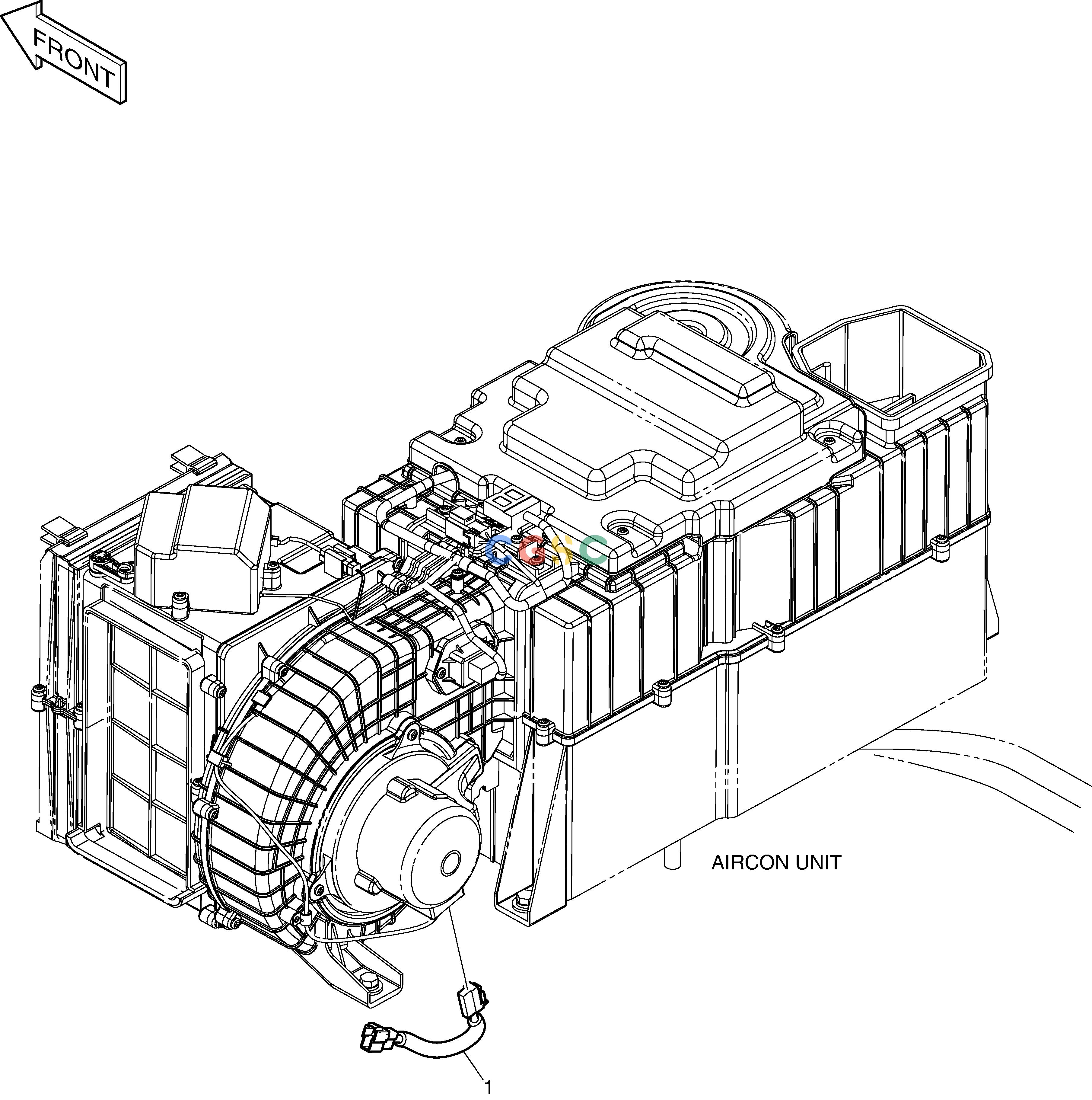 斗山零件查询NOISE FILTER ASS'Y DX300LC-5(S/N:1001~1057) Doosan parts catalog online