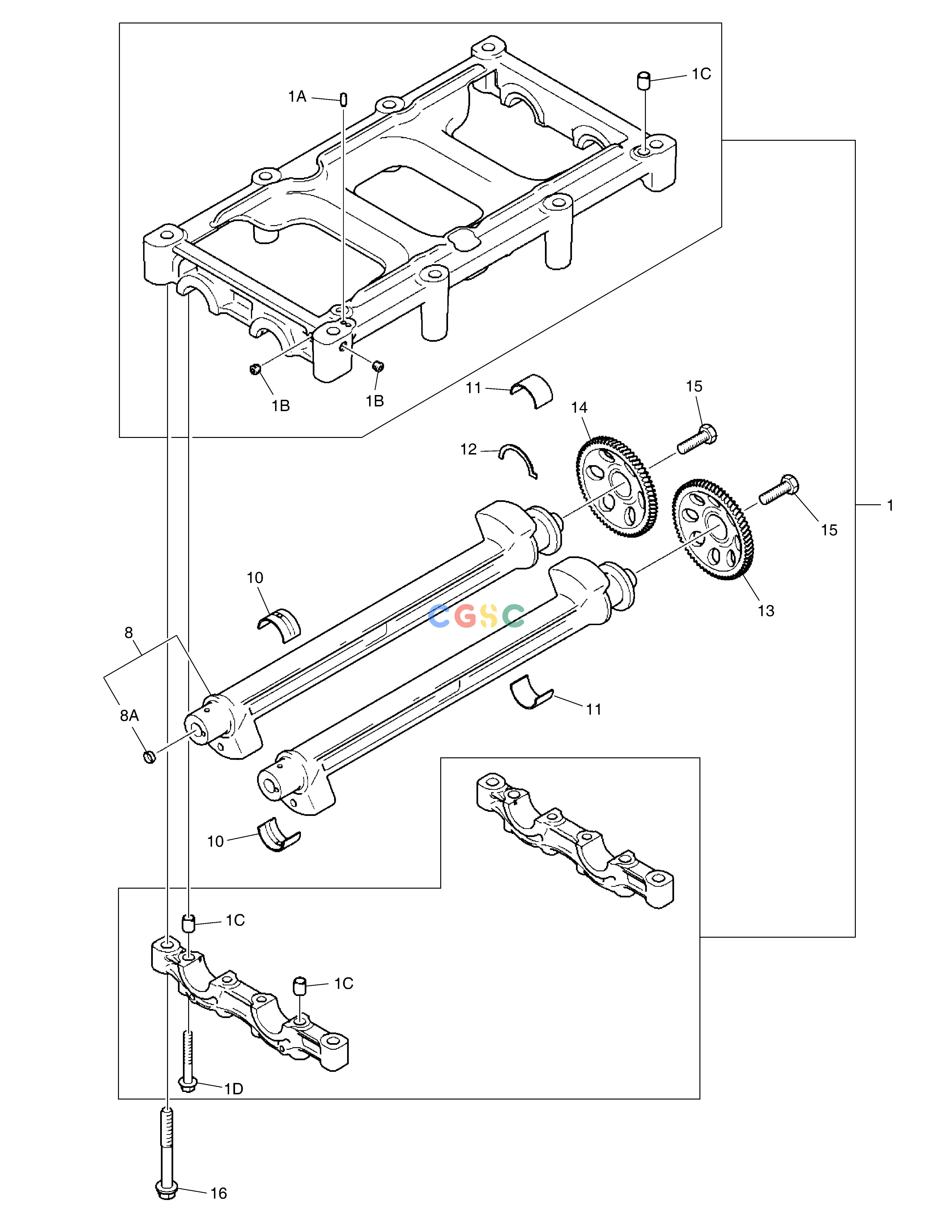 斗山零件查询BALANCE SHAFT DX340LC-5 / DX350LC-5(S/N:10001~10049) Doosan parts catalog online