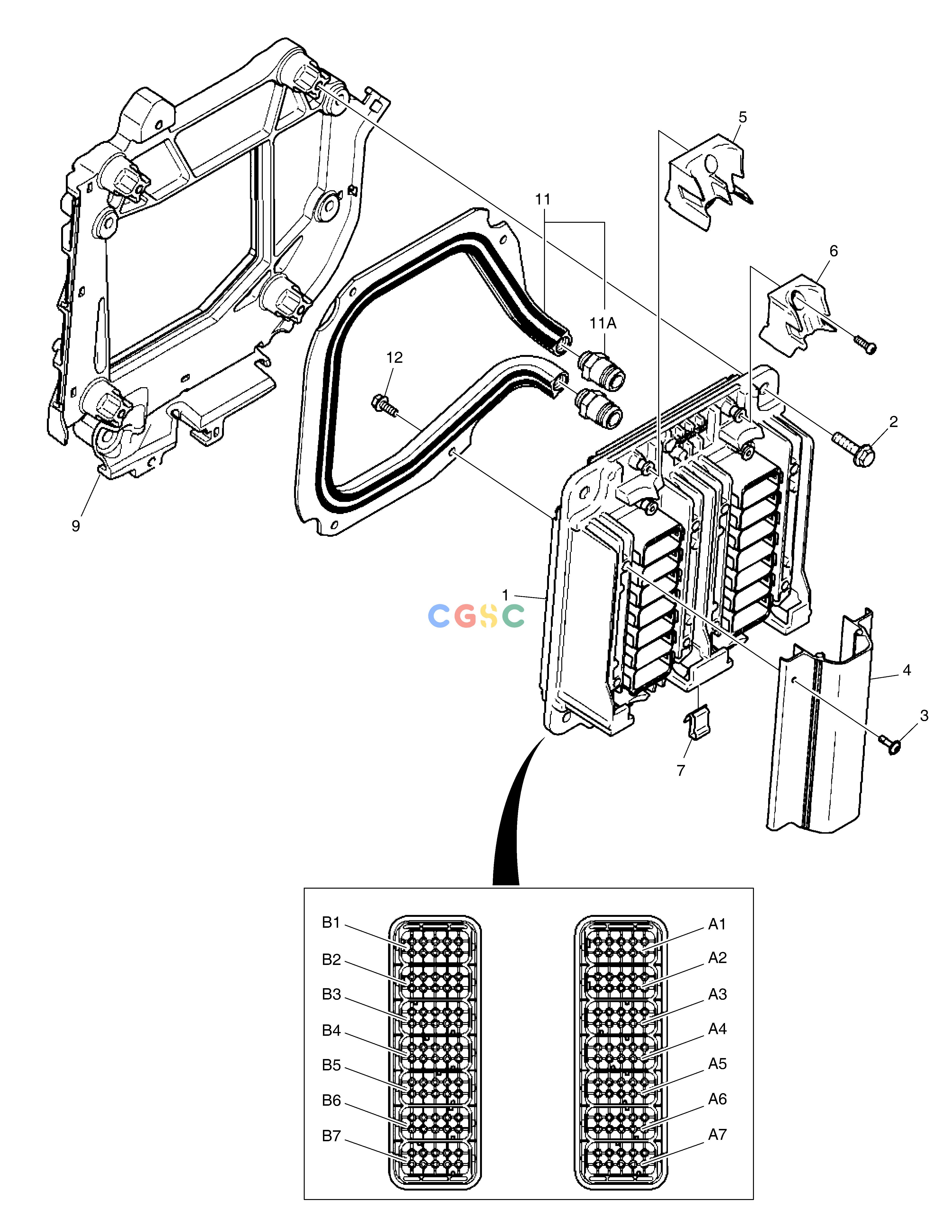 斗山零件查询ELECTRONIC CONTROL UNIT DX340LC-5 / DX350LC-5(S/N:10001~10049) Doosan parts catalog online