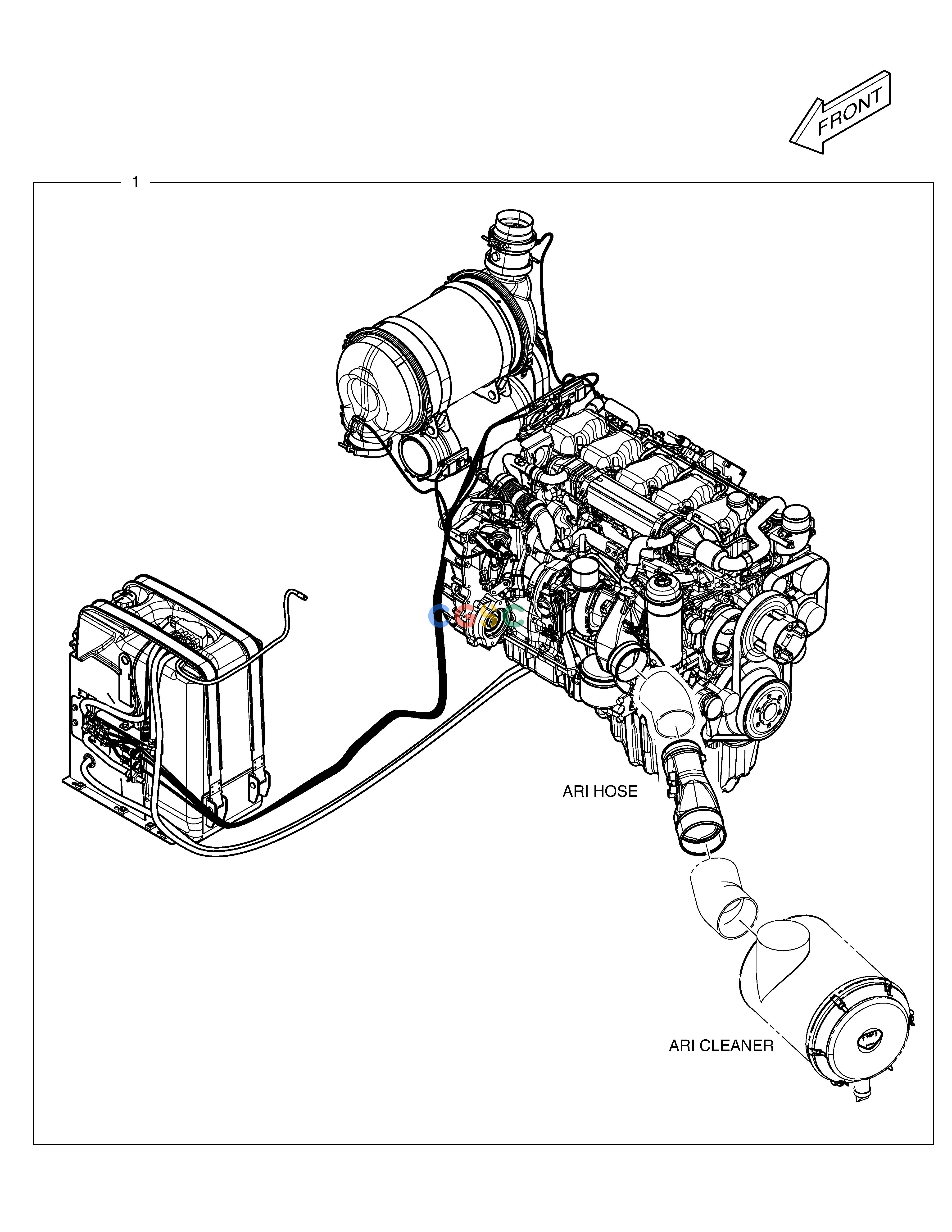 斗山零件查询ENGINE (EU) DX340LC-5 / DX350LC-5(S/N:10001~10049) Doosan parts catalog online
