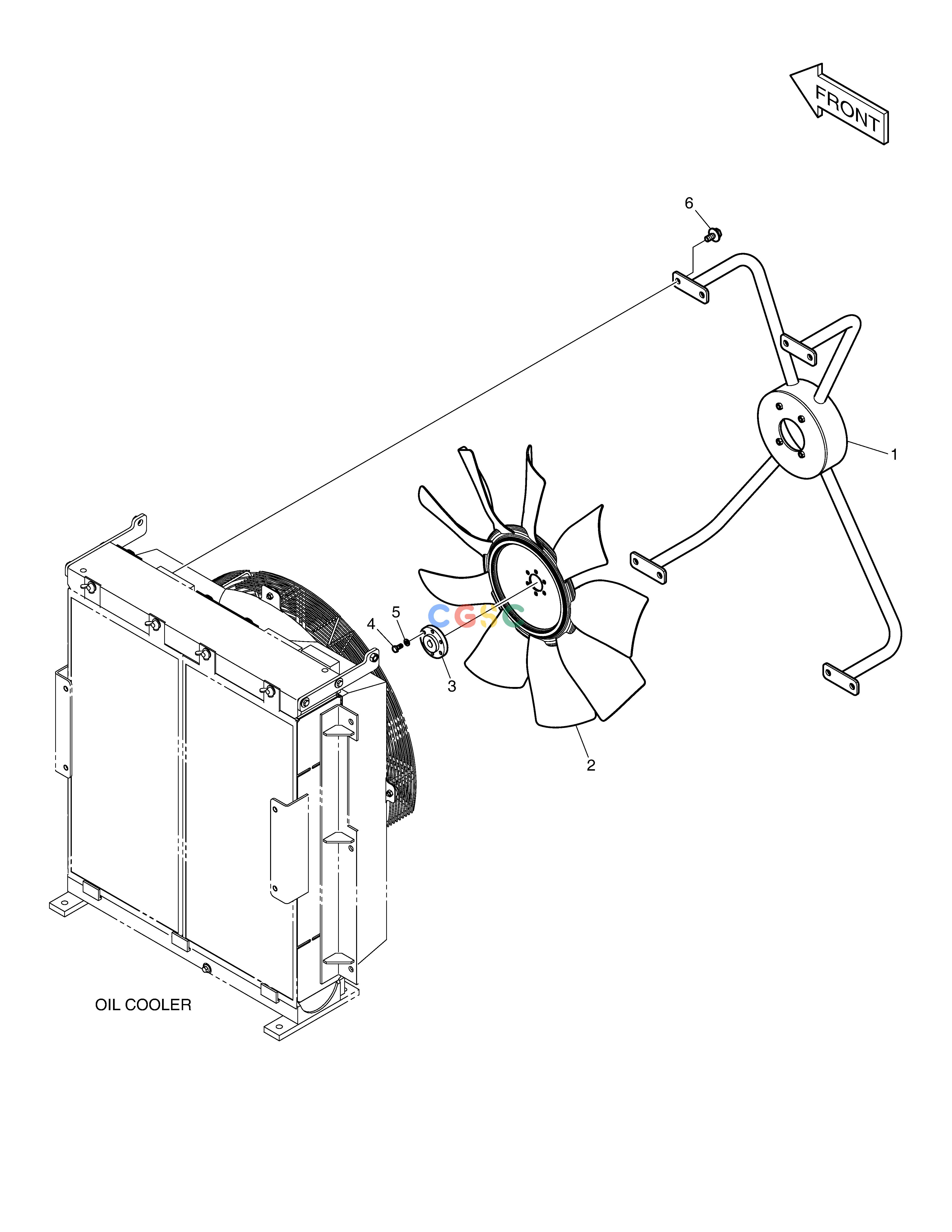 斗山零件查询FAN DRIVE DX340LC-5 / DX350LC-5(S/N:10001~10049) Doosan parts catalog online
