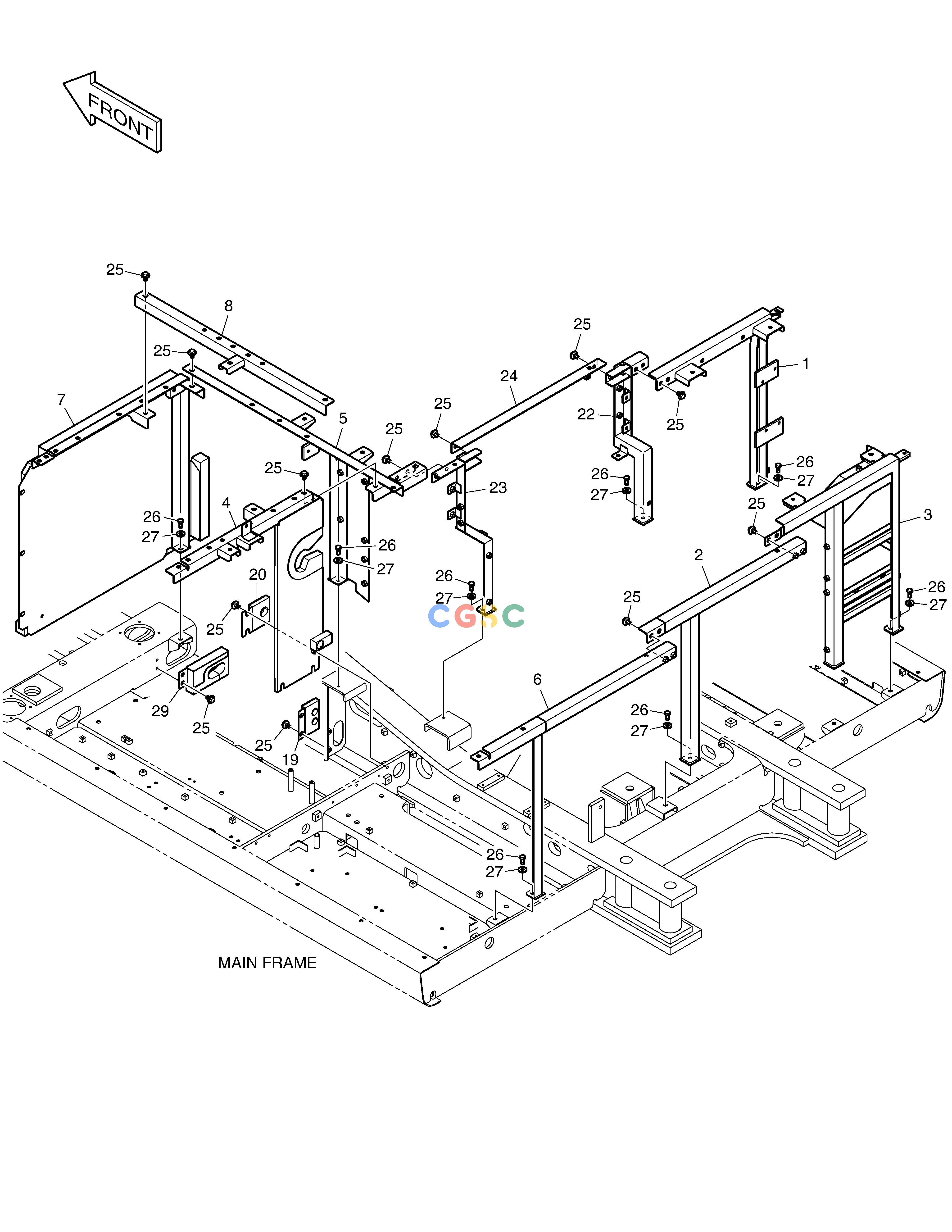 斗山零件查询SUPPORT DX340LC-5 / DX350LC-5(S/N:10001~10049) Doosan parts catalog online