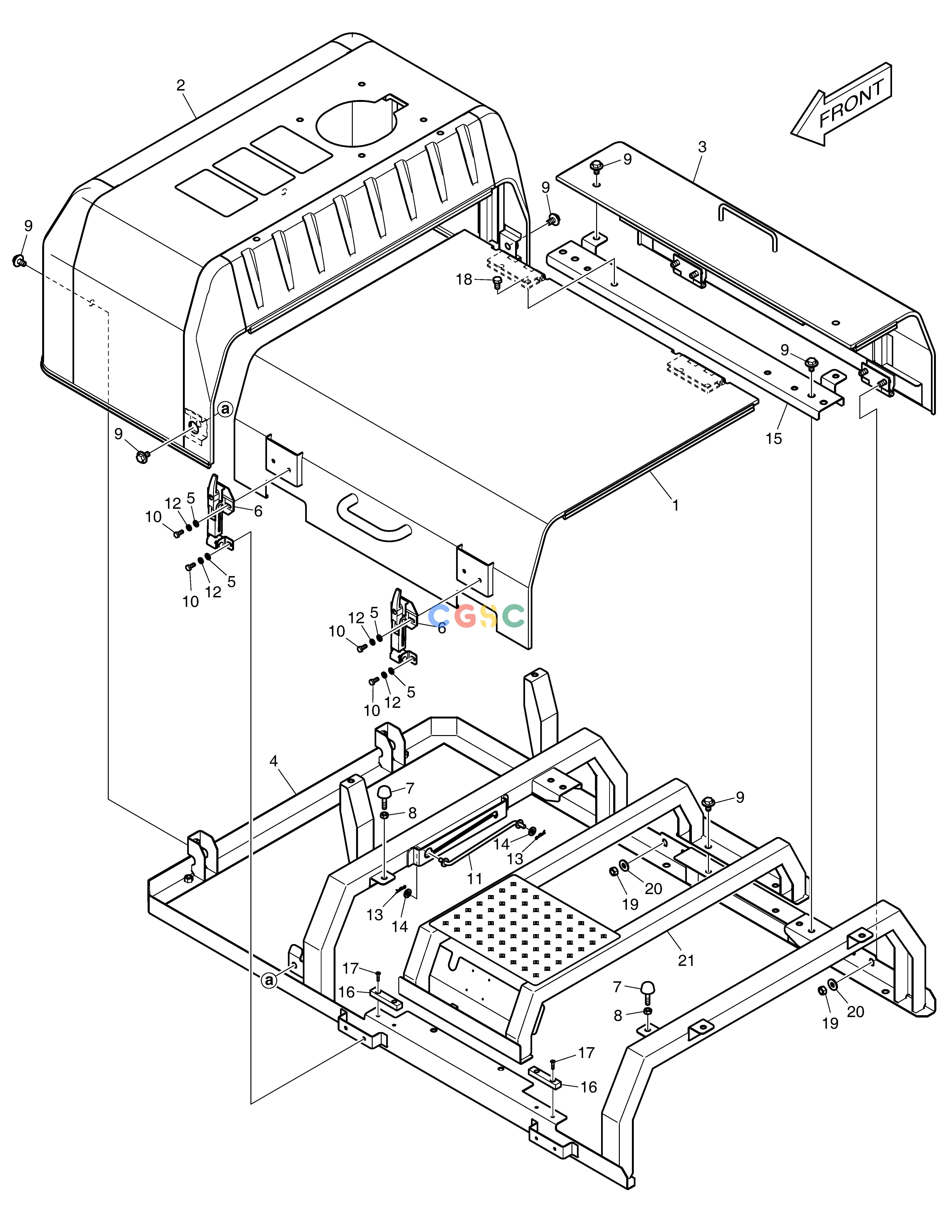 斗山零件查询BONNET DX340LC-5 / DX350LC-5(S/N:10001~10049) Doosan parts catalog online