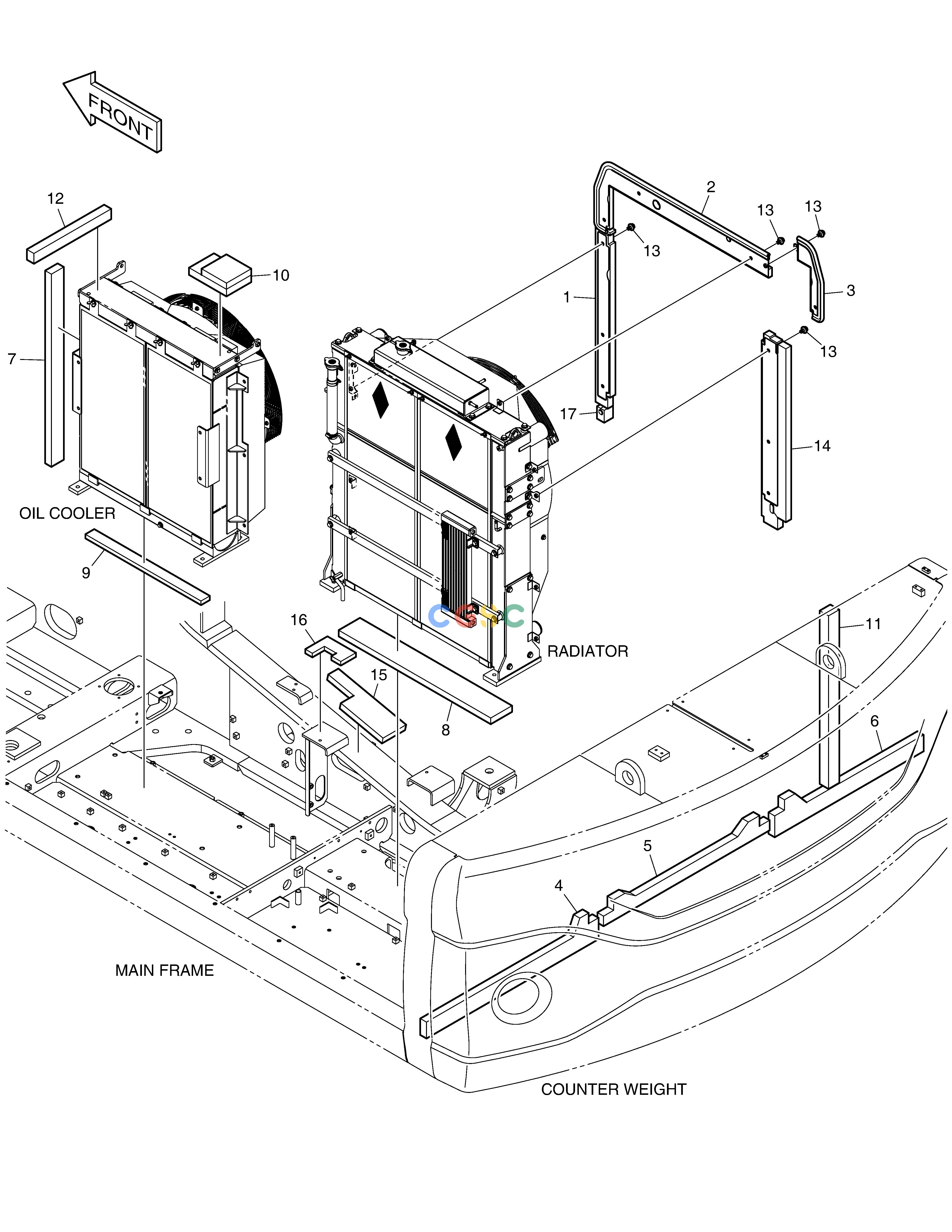 斗山零件查询ACOUSTIC FOAM DX340LC-5 / DX350LC-5(S/N:10001~10049) Doosan parts catalog online