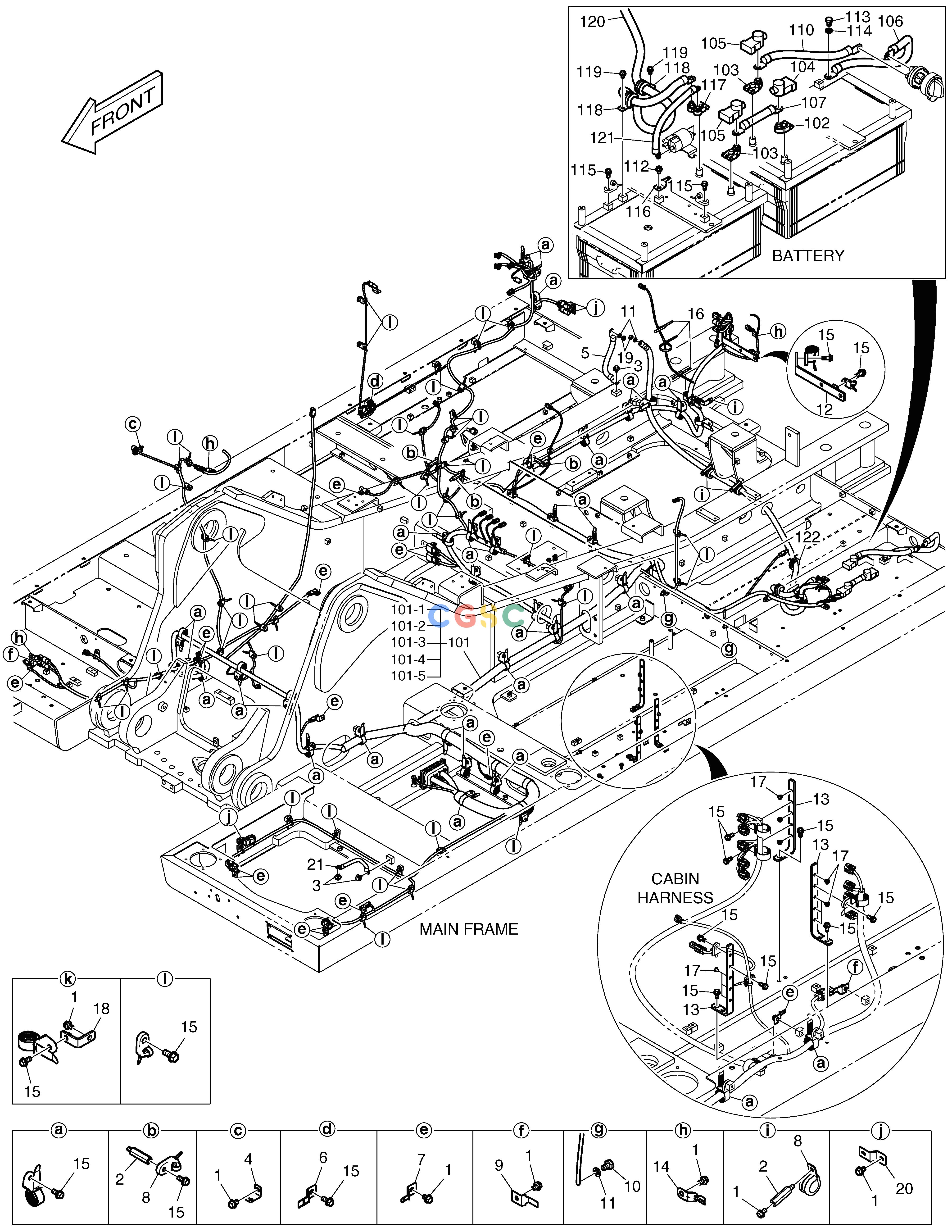 斗山零件查询ELECTRIC WIRING DX340LC-5 / DX350LC-5(S/N:10001~10049) Doosan parts catalog online