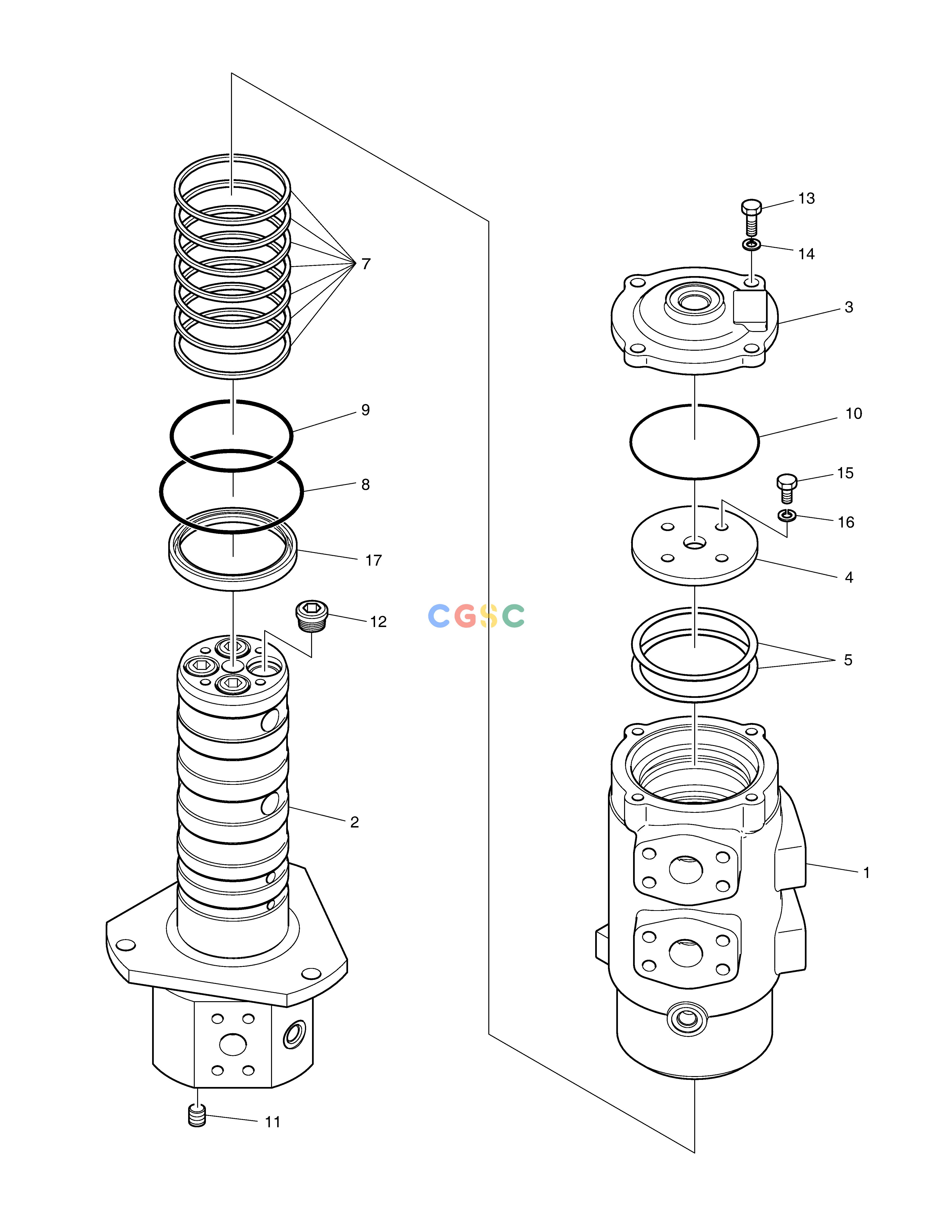 斗山零件查询CENTER JOINT DX340LC-5 / DX350LC-5(S/N:10001~10049) Doosan parts catalog online