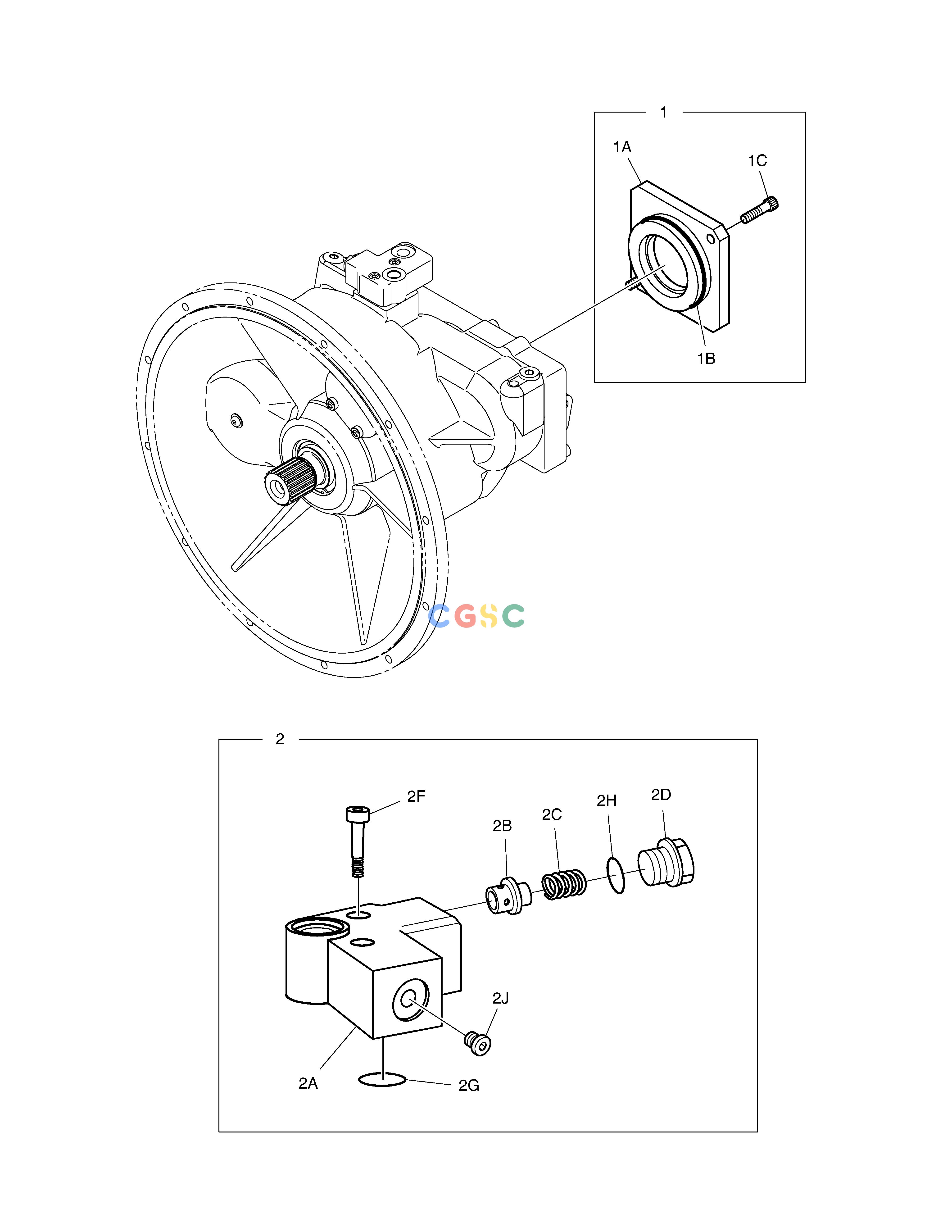 斗山零件查询MAIN PUMP - E.P.P.R VALVE DX340LC-5 / DX350LC-5(S/N:10001~10049) Doosan parts catalog online