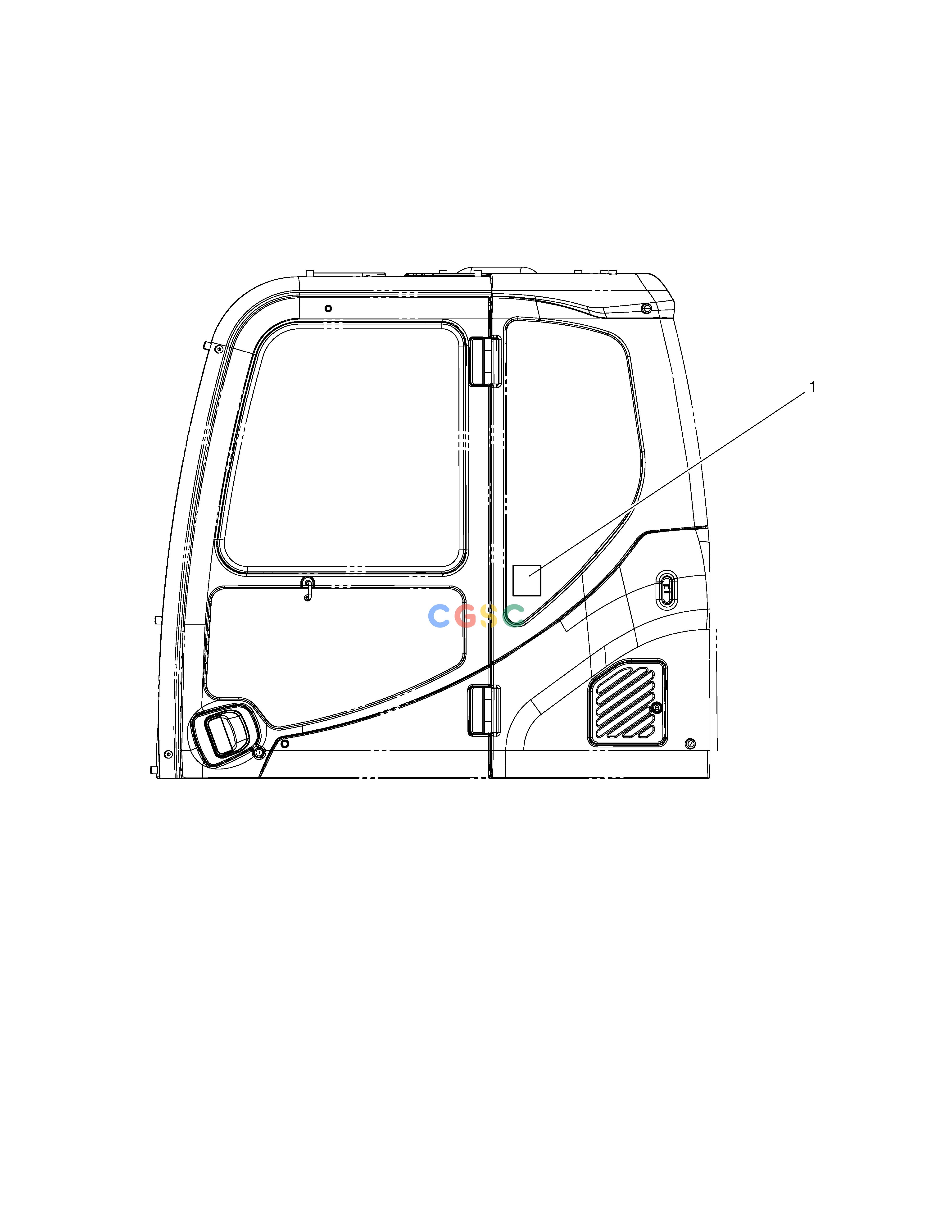 斗山零件查询DECAL - LIFTING CAPA(ARTI BOOM_DX340LC-5) DX340LC-5 / DX350LC-5(S/N:10001~10049) Doosan parts catalog online