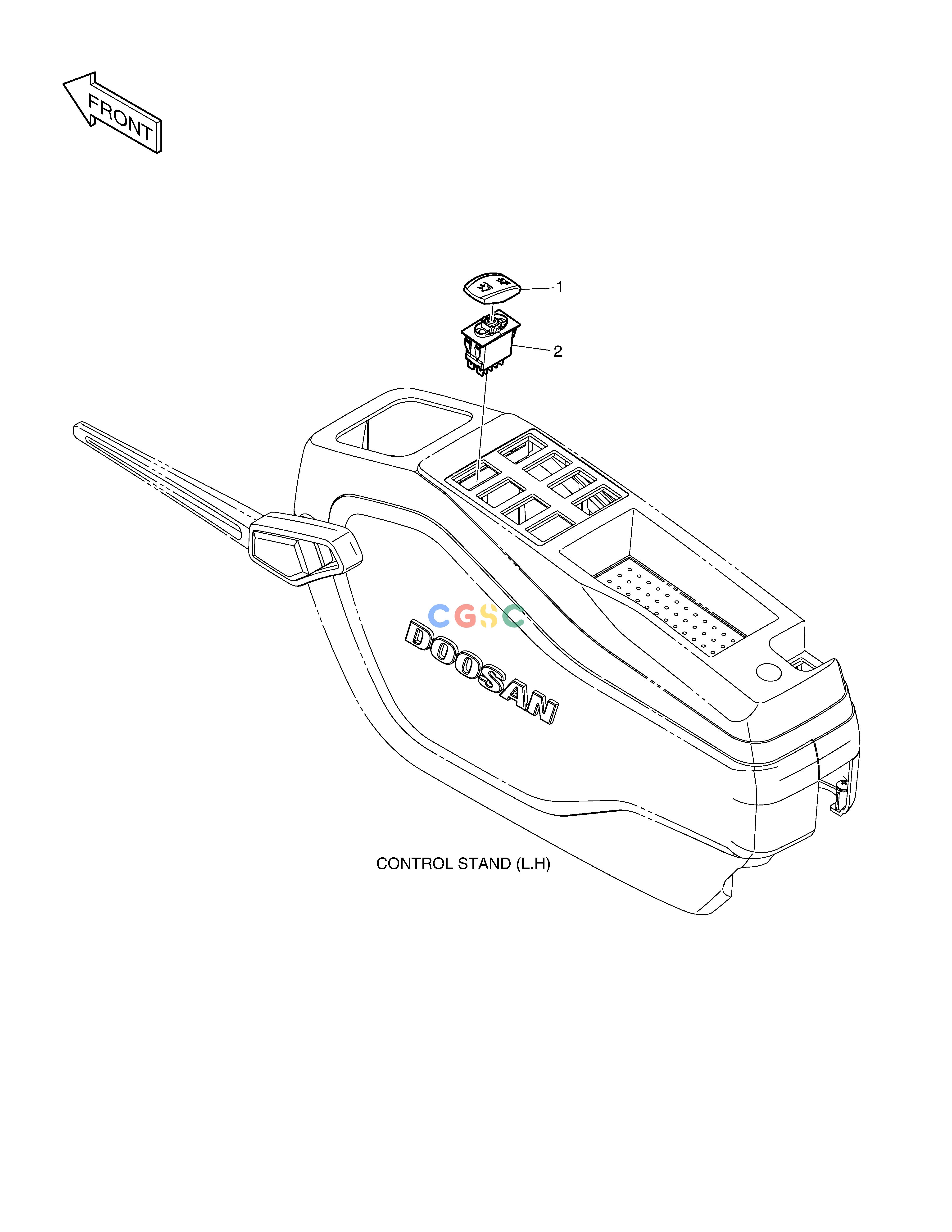 斗山零件查询ELECTRIC PARTS-BOOM FLOATING DX340LC-5 / DX350LC-5(S/N:10001~10049) Doosan parts catalog online