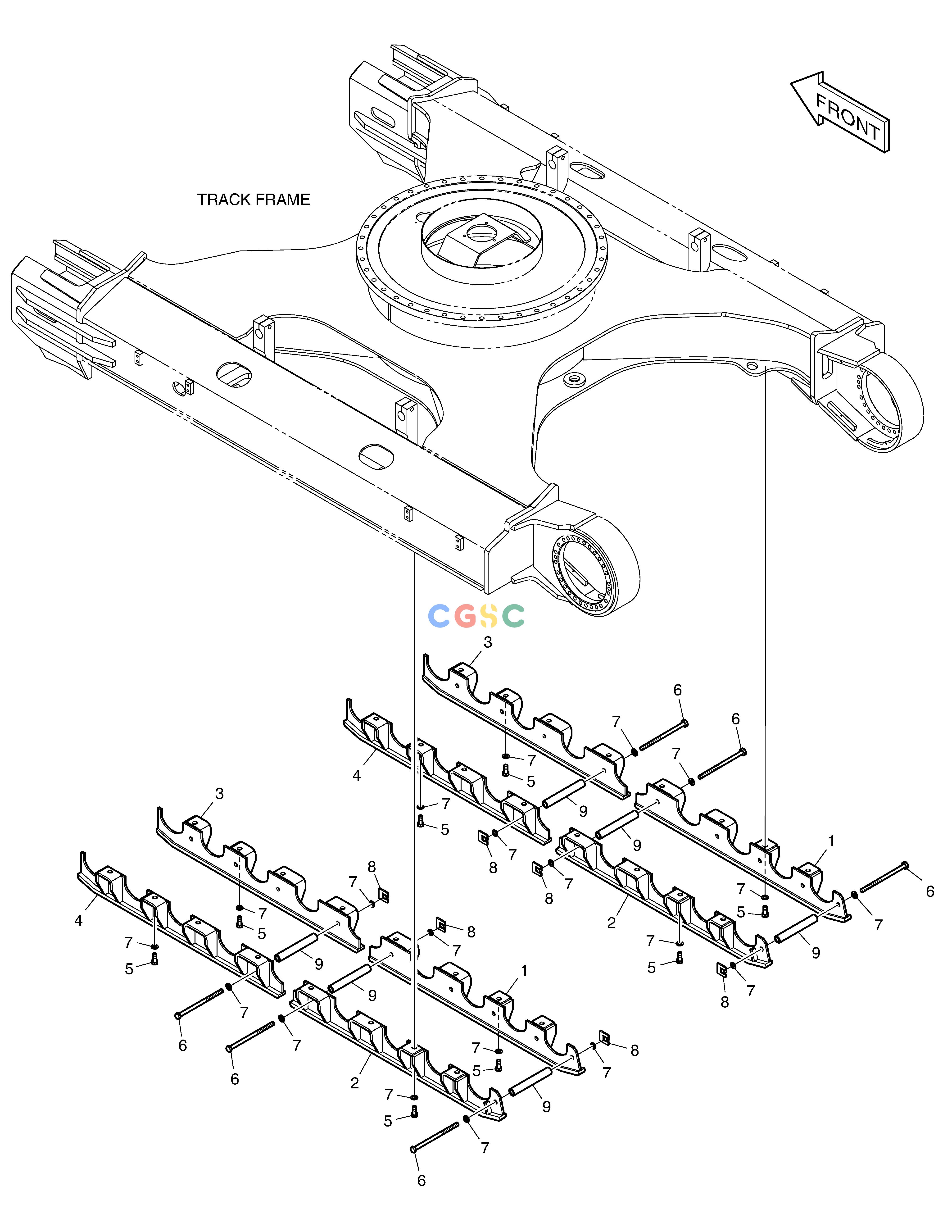 斗山零件查询TRACK GUARD - FULL DX340LC-5 / DX350LC-5(S/N:10001~10049) Doosan parts catalog online