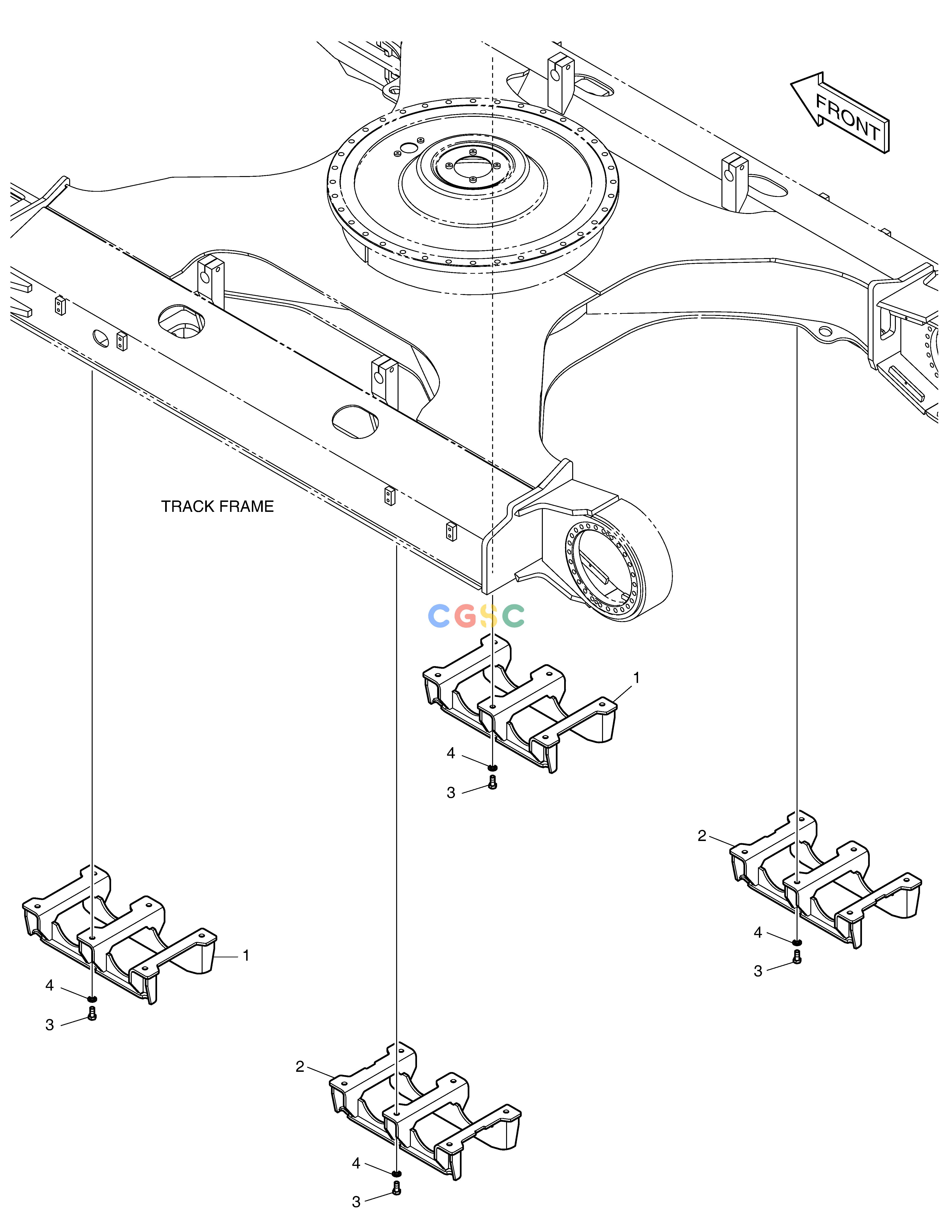 斗山零件查询TRACK GUARD - DOUBLE DX340LC-5 / DX350LC-5(S/N:10001~10049) Doosan parts catalog online