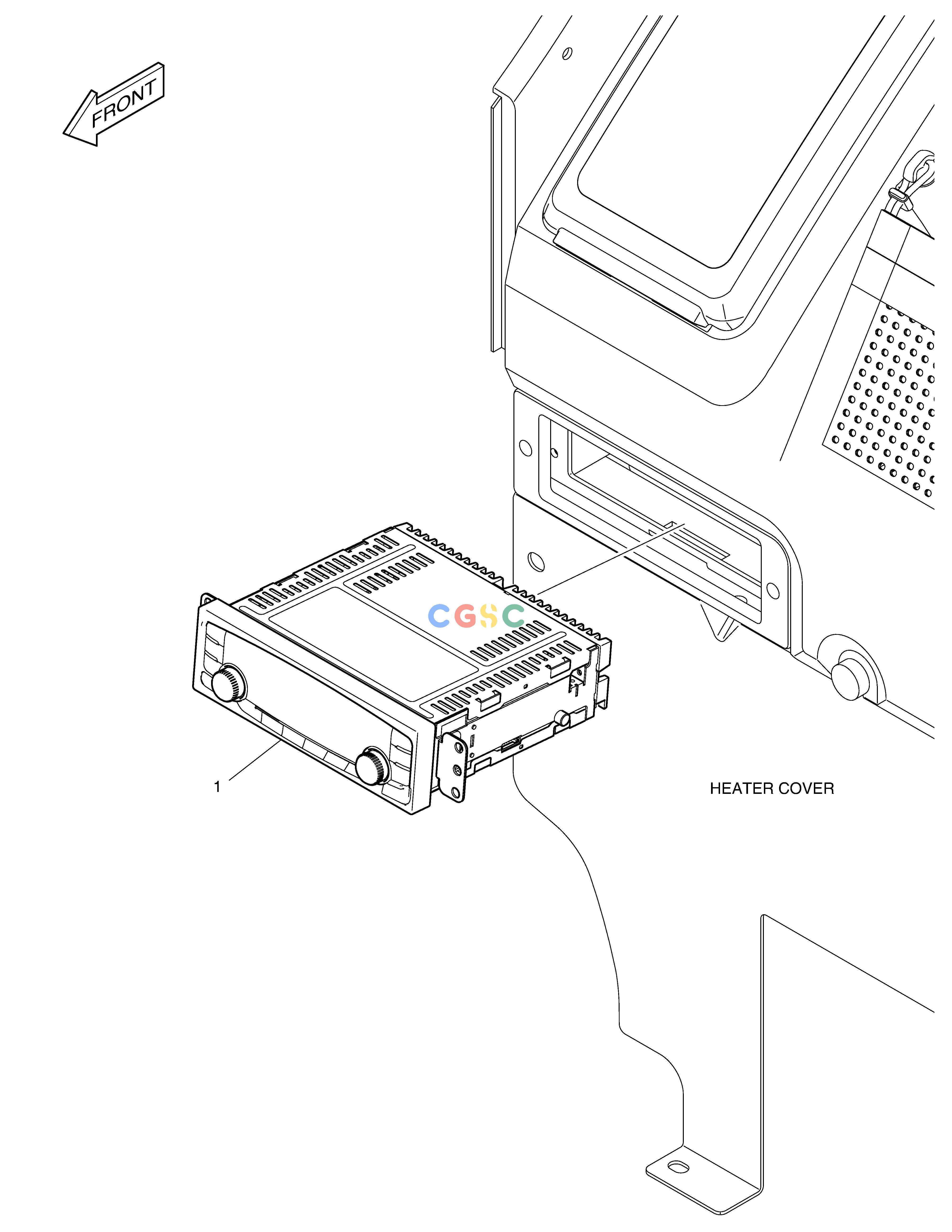 斗山零件查询RADIO DX340LC-5 / DX350LC-5(S/N:10001~10049) Doosan parts catalog online