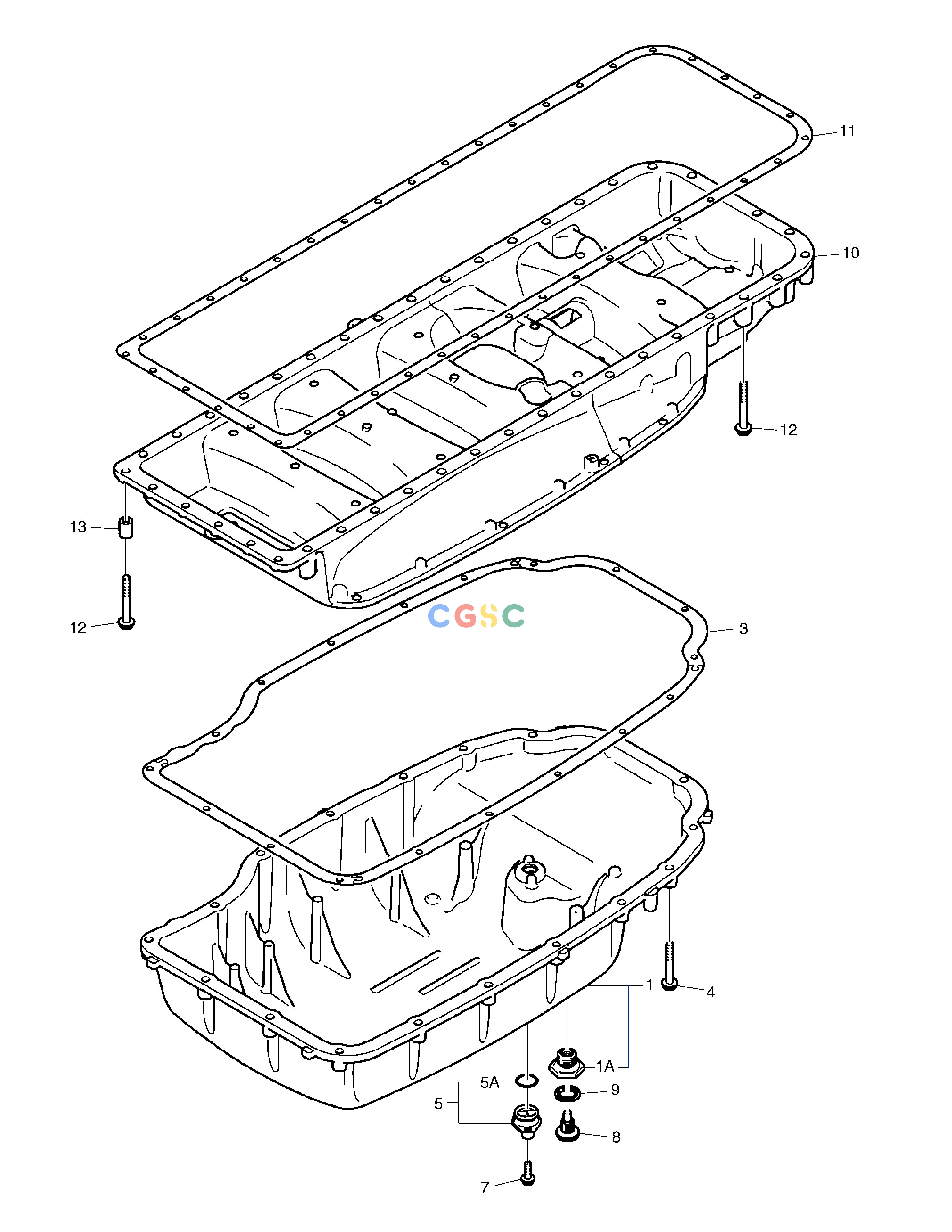 斗山零件查询OIL PAN DX490LC-5(S/N:10001~10011) Doosan parts catalog online