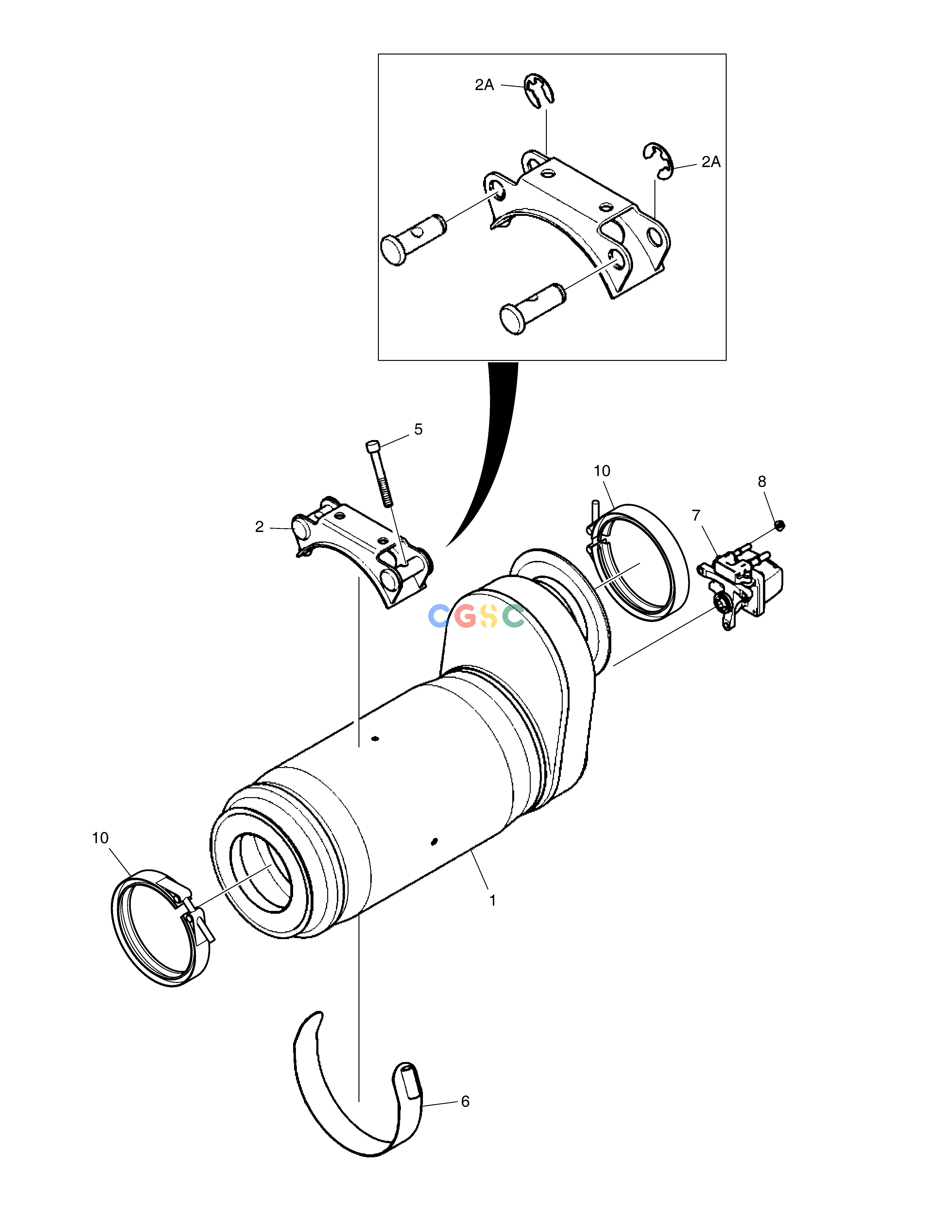 斗山零件查询EVAPORATOR - EXHAUST SYSTEM DX490LC-5(S/N:10001~10011) Doosan parts catalog online