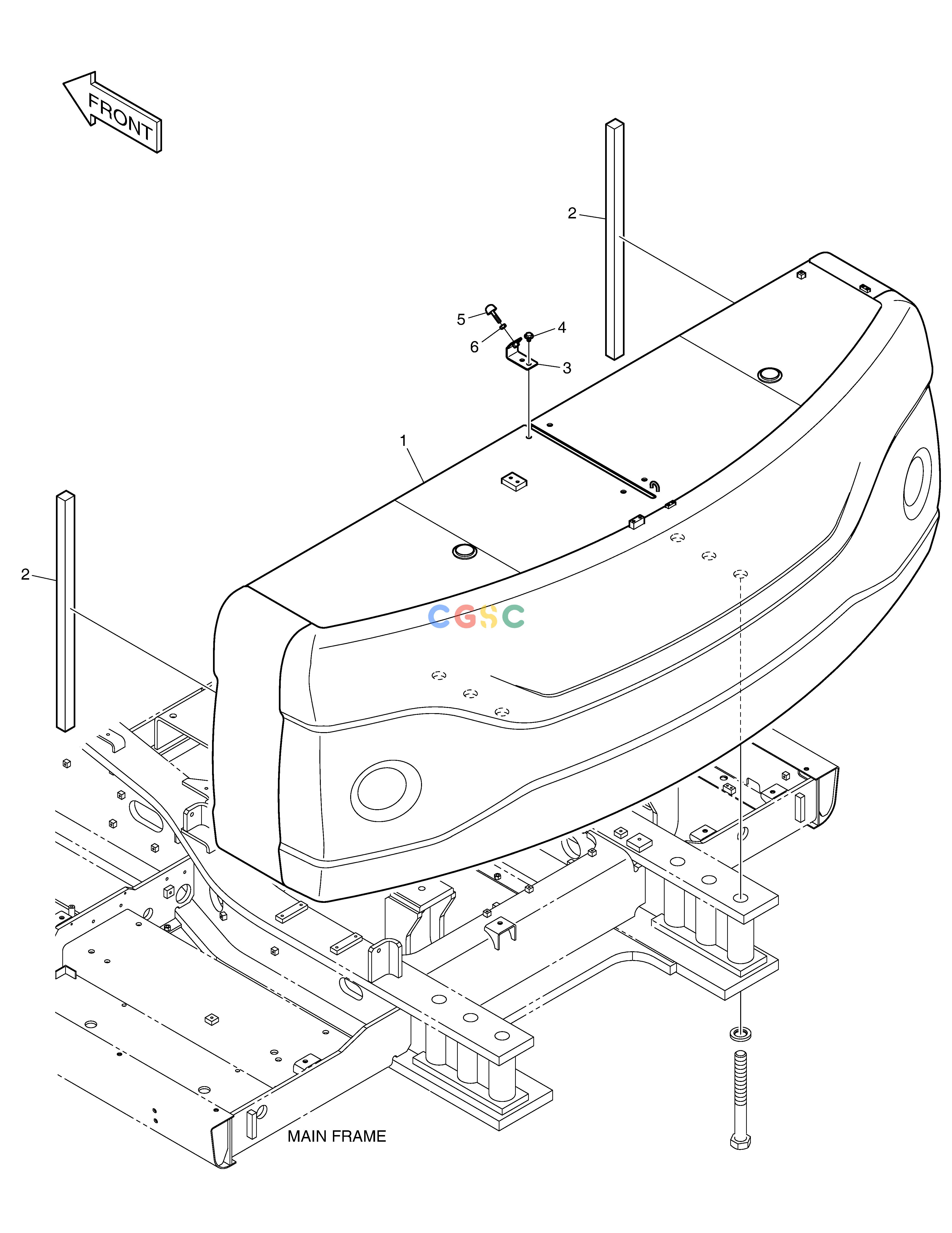 斗山零件查询COUNTER WEIGHT - 9.2TON DX490LC-5(S/N:10001~10011) Doosan parts catalog online