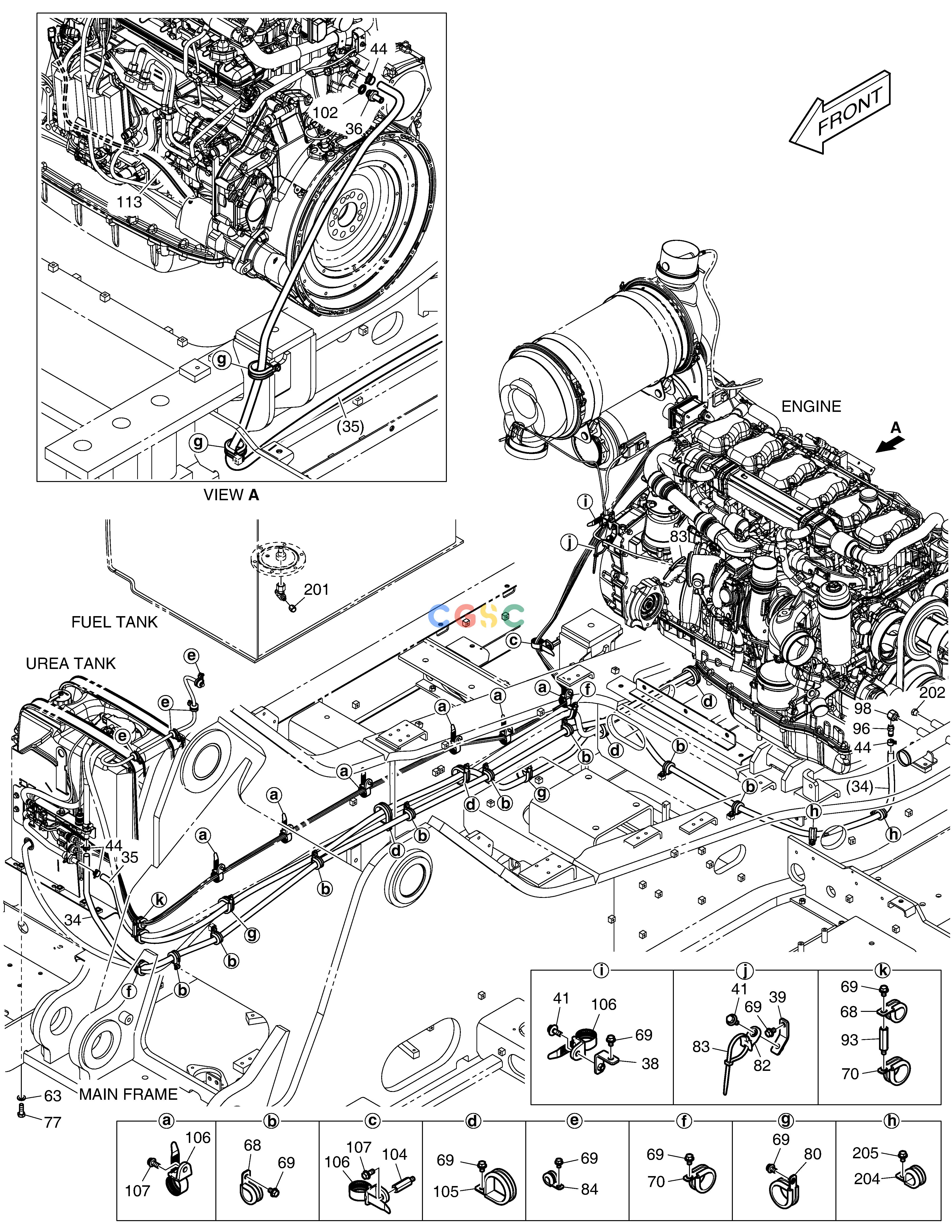 斗山零件查询ENGINE MOUNTING(2) DX490LC-5(S/N:10001~10011) Doosan parts catalog online