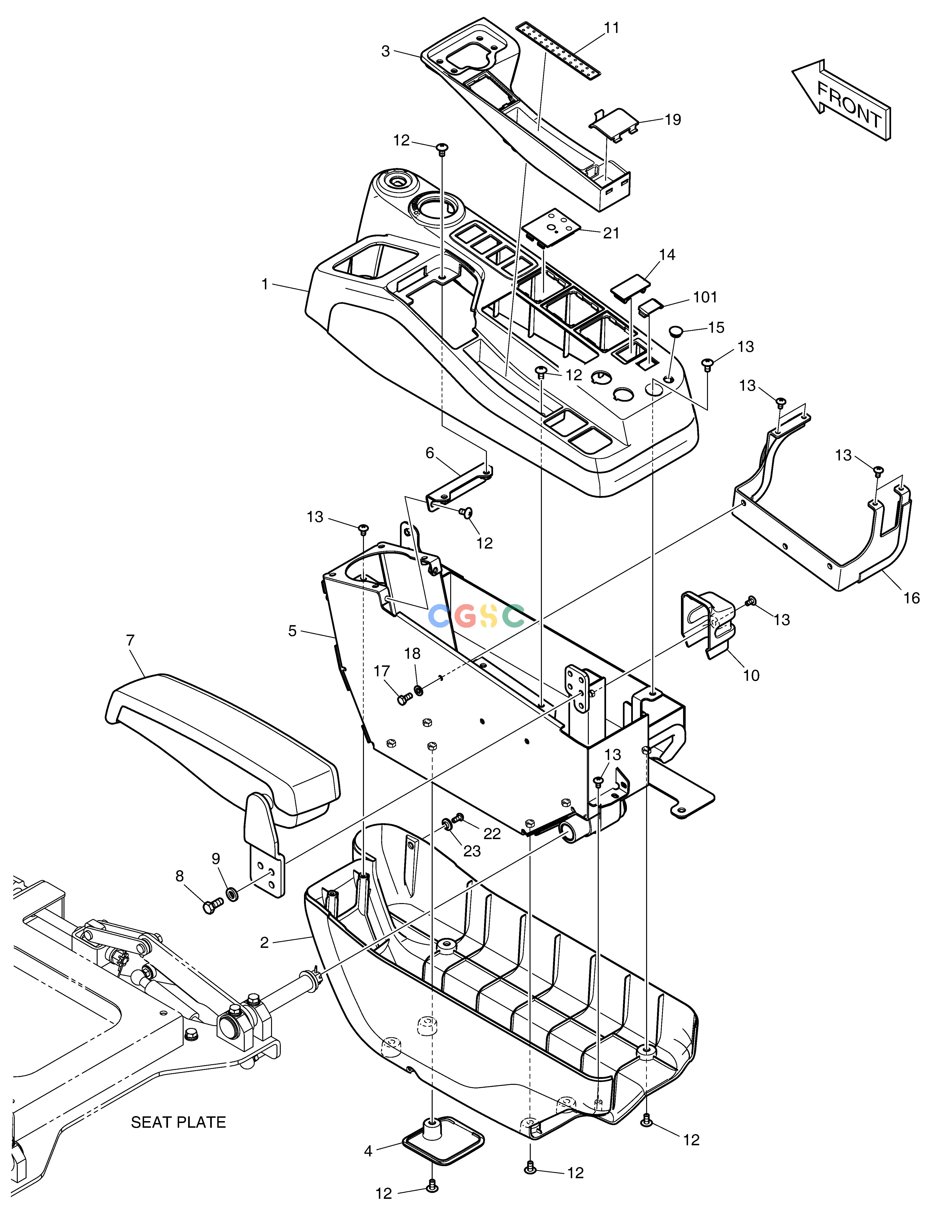 斗山零件查询CONTROL STAND - R.H DX490LC-5(S/N:10001~10011) Doosan parts catalog online