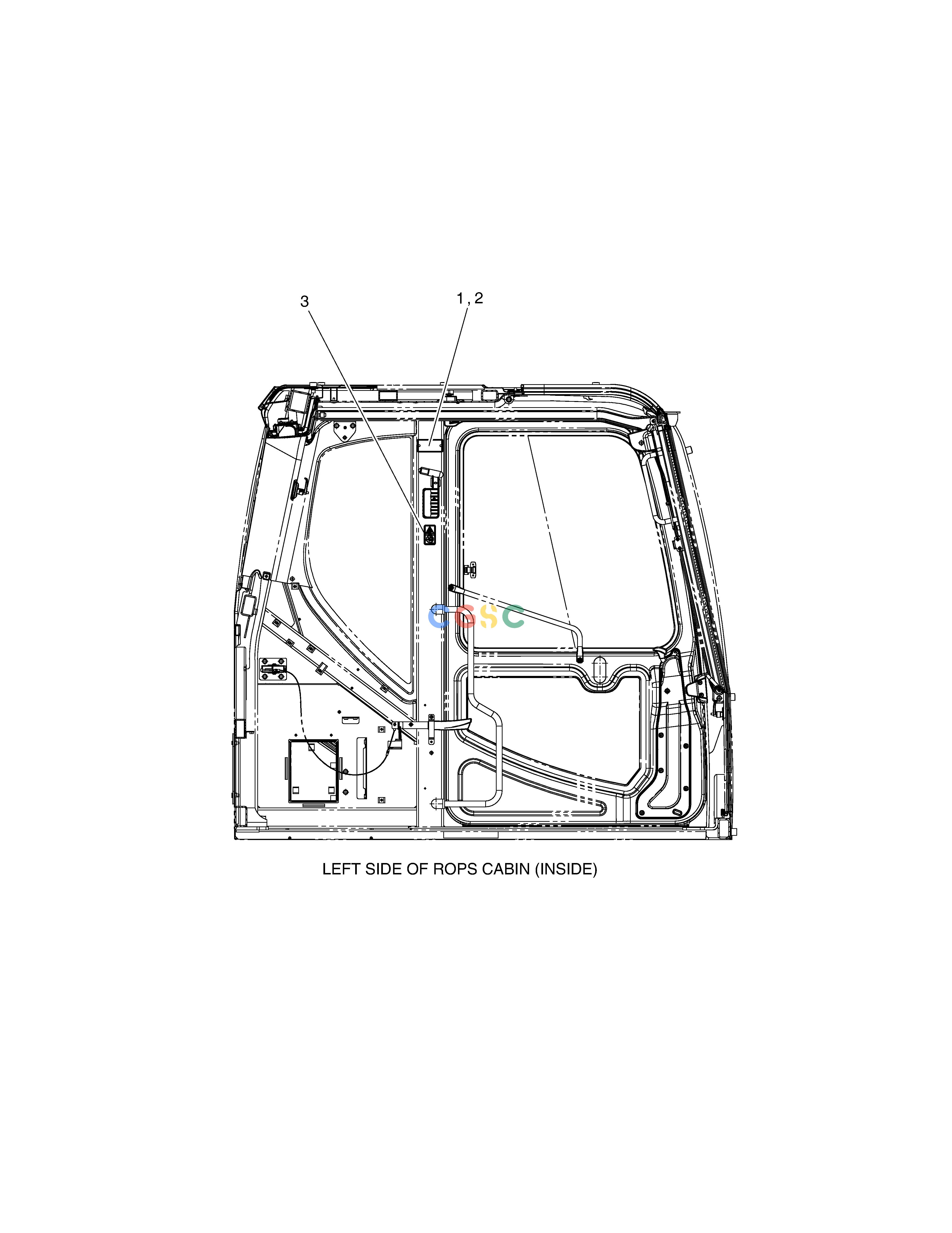 斗山零件查询DECAL - ROPS DX490LC-5(S/N:10001~10011) Doosan parts catalog online
