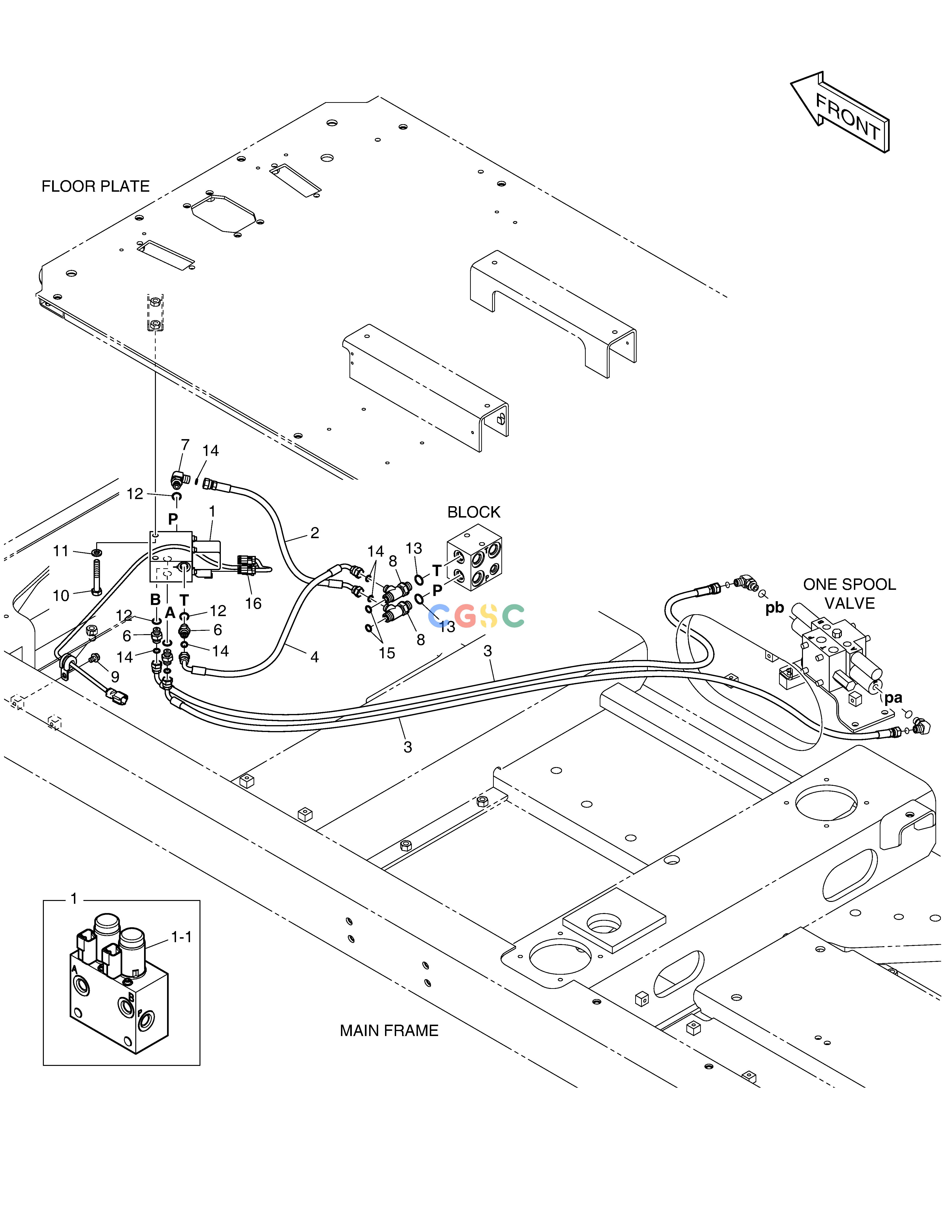斗山零件查询PILOT PIPING - ROTATING DX490LC-5(S/N:10001~10011) Doosan parts catalog online