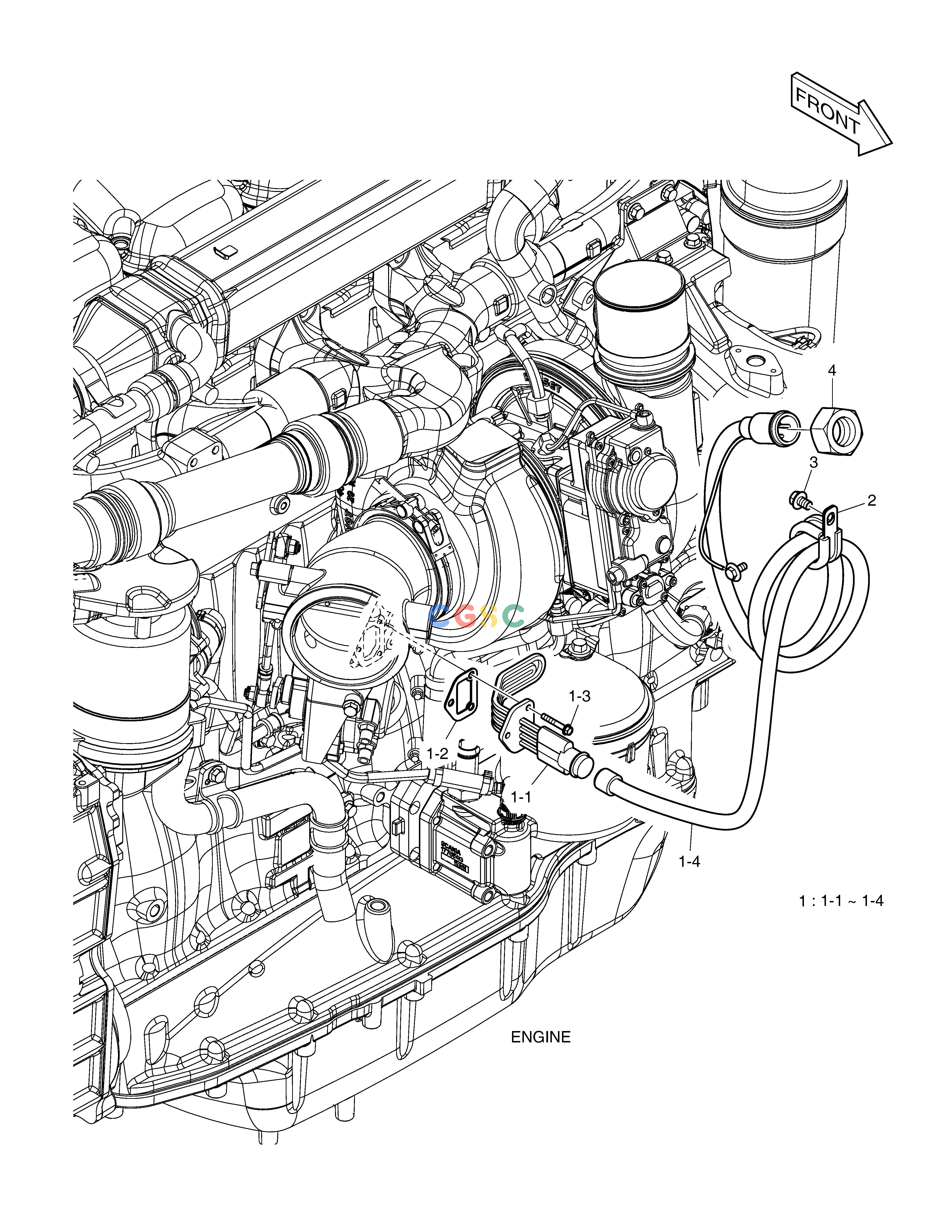 斗山零件查询HEATER KIT(115V) DX490LC-5(S/N:10001~10011) Doosan parts catalog online