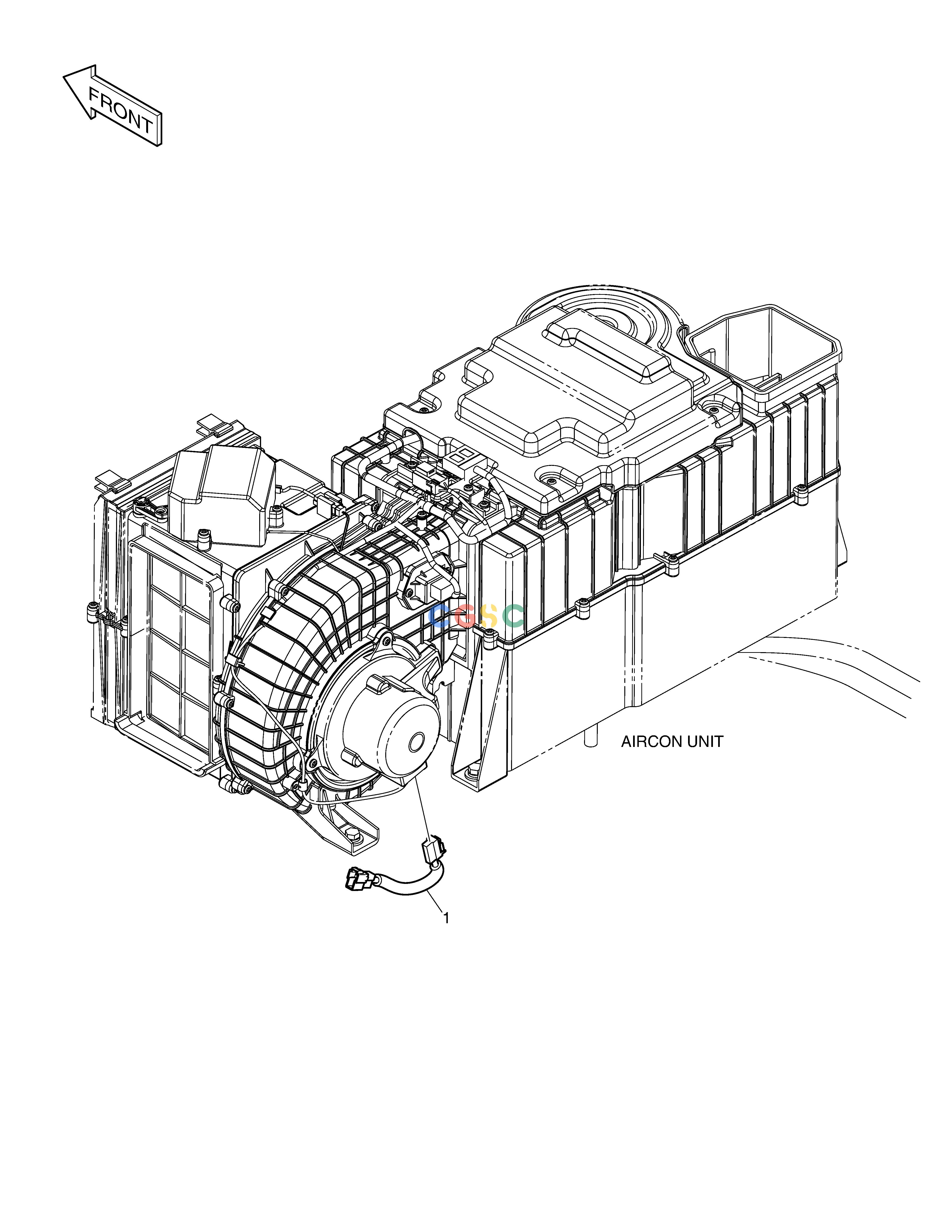 斗山零件查询NOISE FILTER ASS'Y DX490LC-5(S/N:10001~10011) Doosan parts catalog online