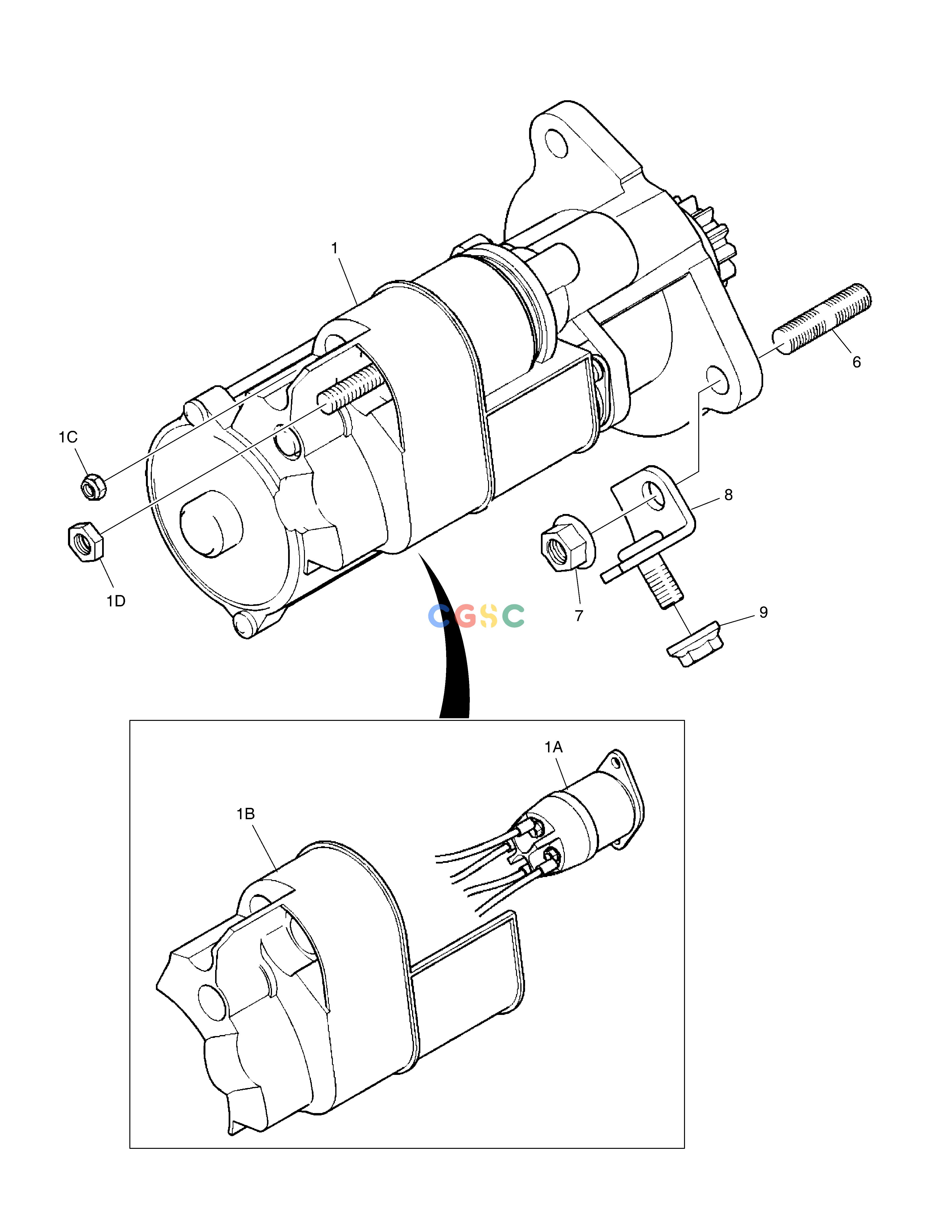 斗山零件查询STARTER DX420LC-5(S/N:10001~10010) Doosan parts catalog online