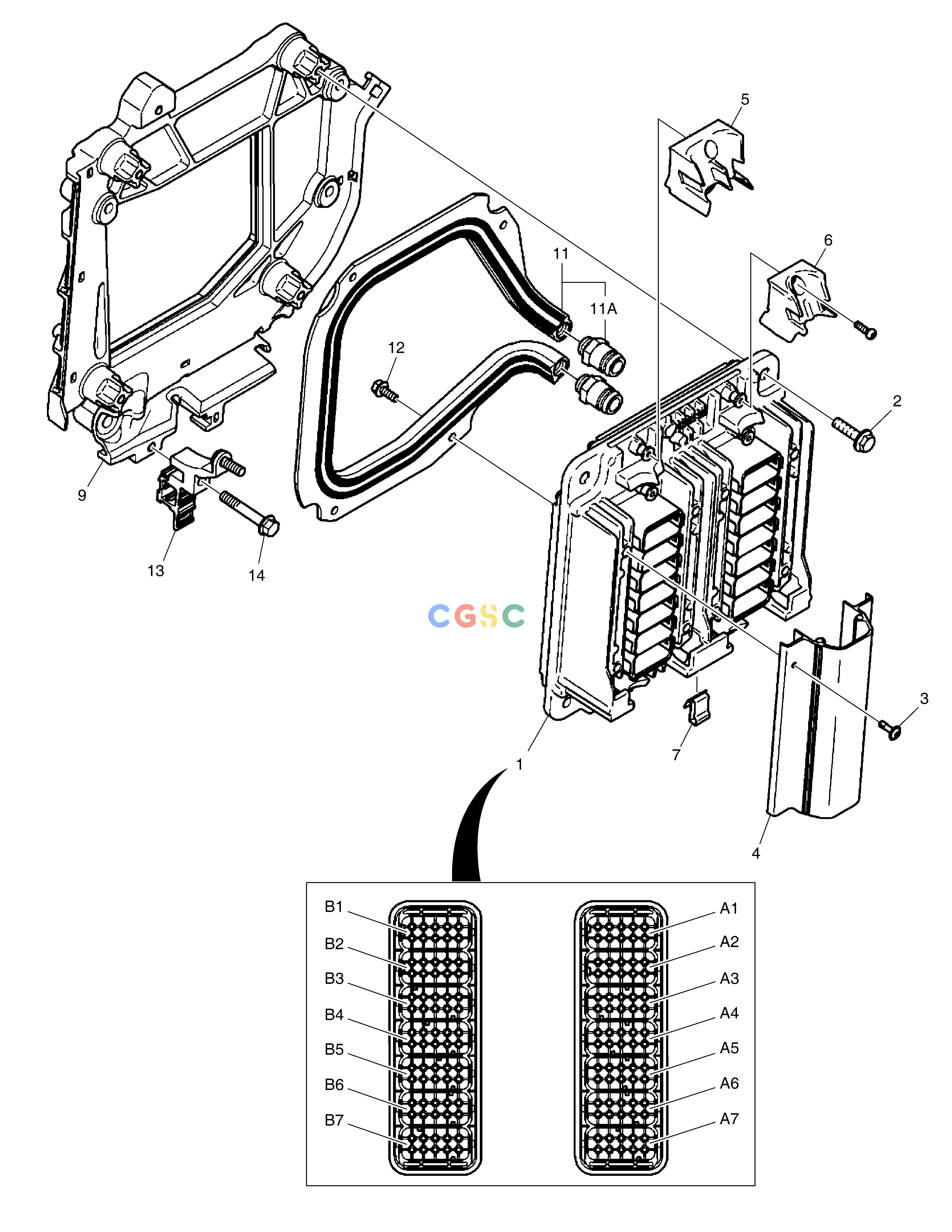 斗山零件查询ELECTRONIC CONTROL UNIT DX420LC-5(S/N:10001~10010) Doosan parts catalog online