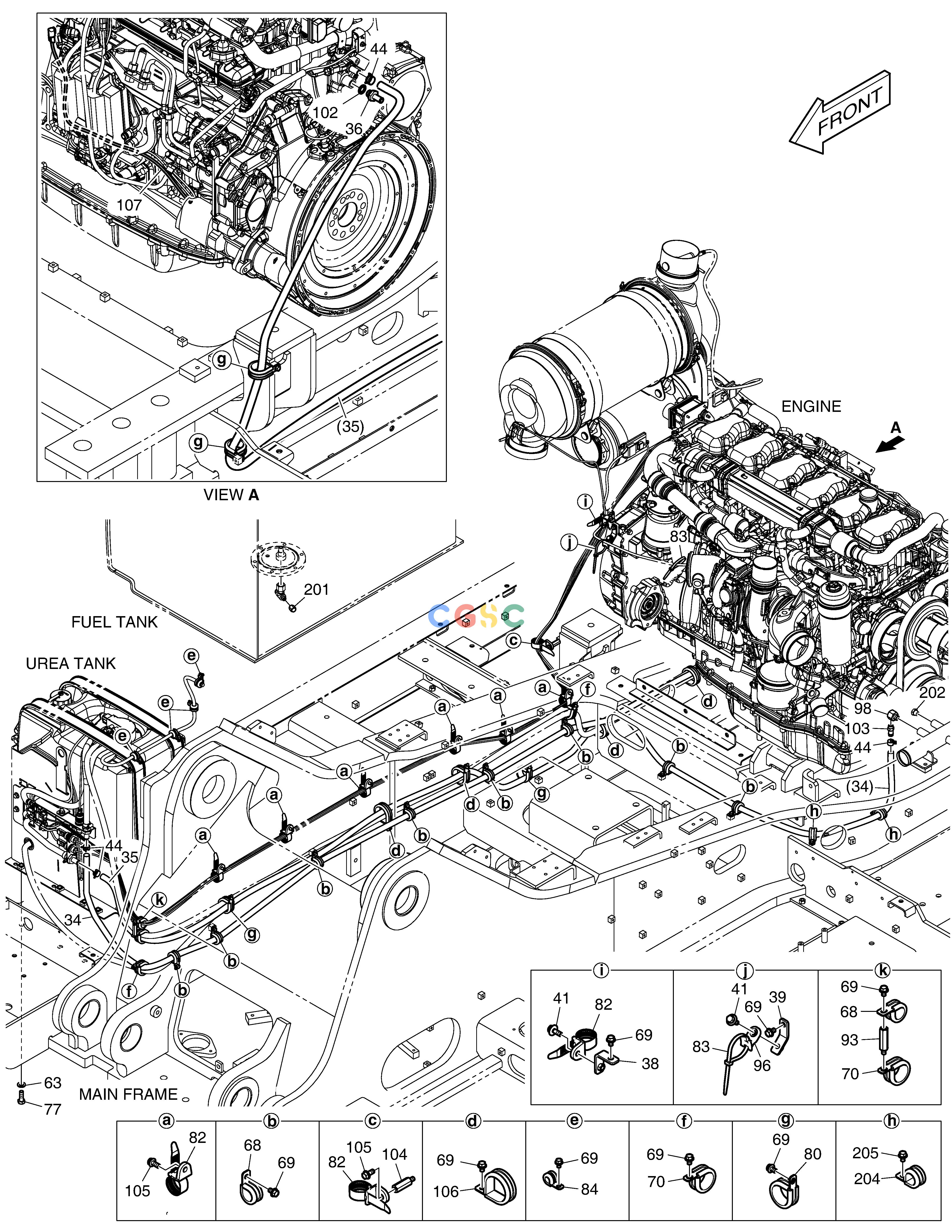 斗山零件查询ENGINE MOUNTING(2) DX420LC-5(S/N:10001~10010) Doosan parts catalog online