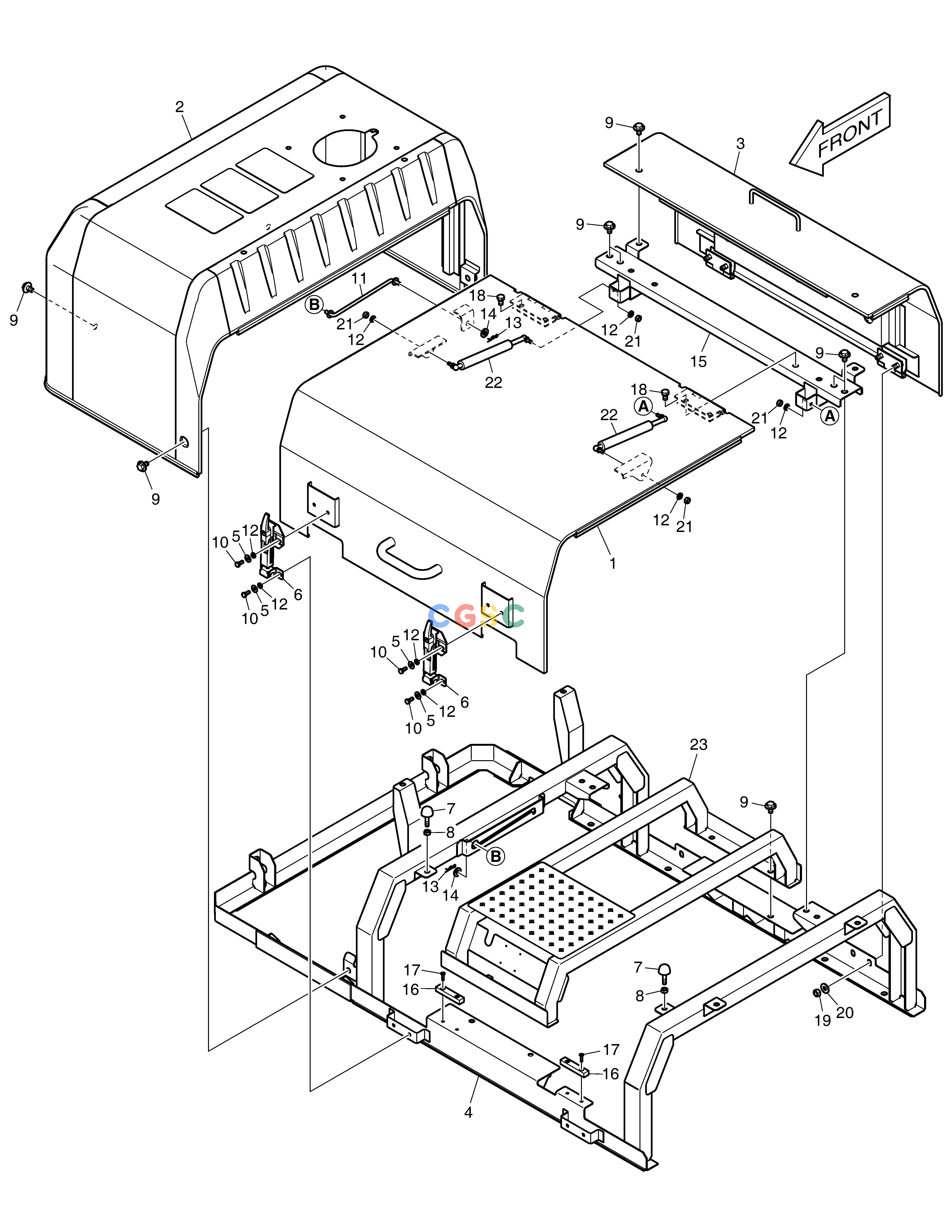 斗山零件查询BONNET DX420LC-5(S/N:10001~10010) Doosan parts catalog online
