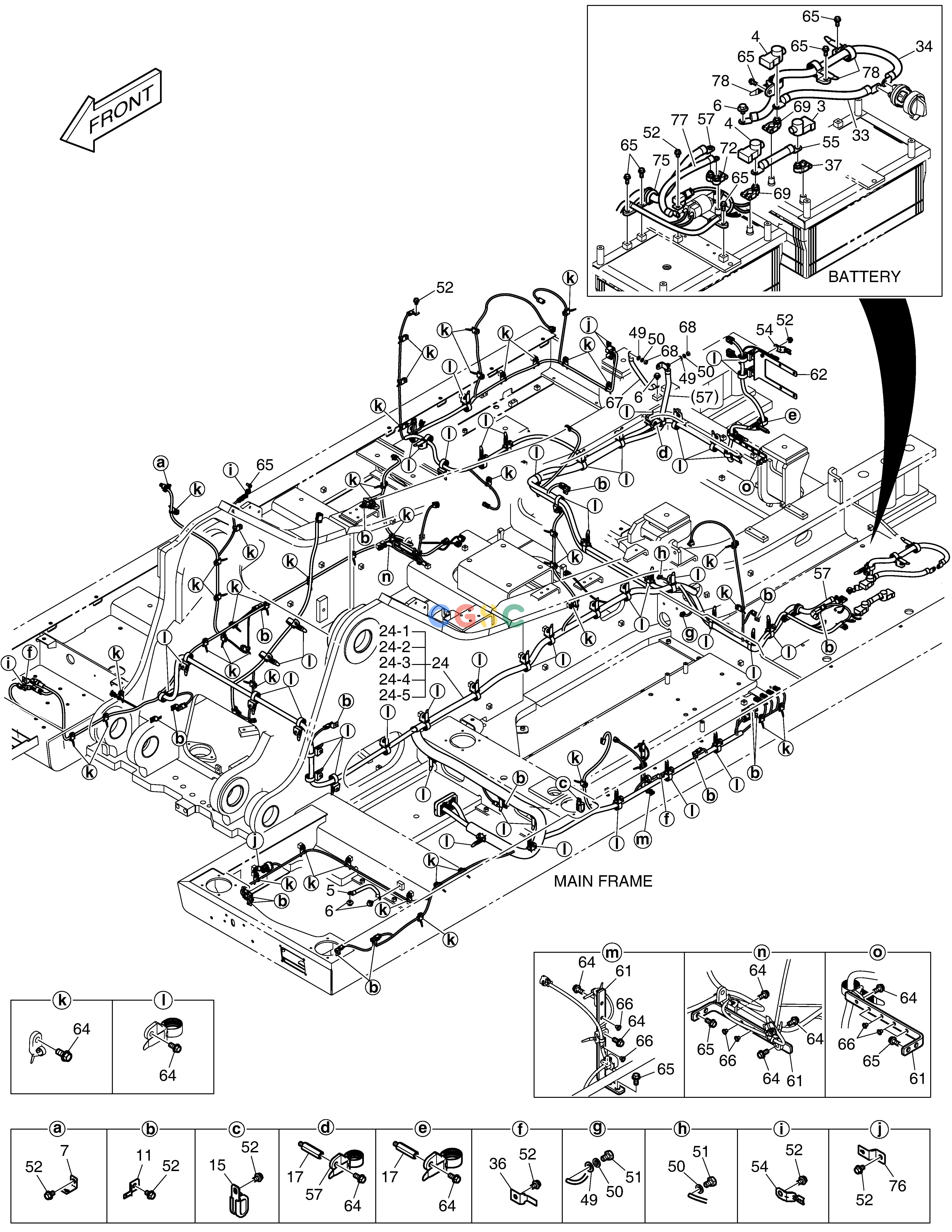 斗山零件查询ELECTRIC WIRING DX420LC-5(S/N:10001~10010) Doosan parts catalog online