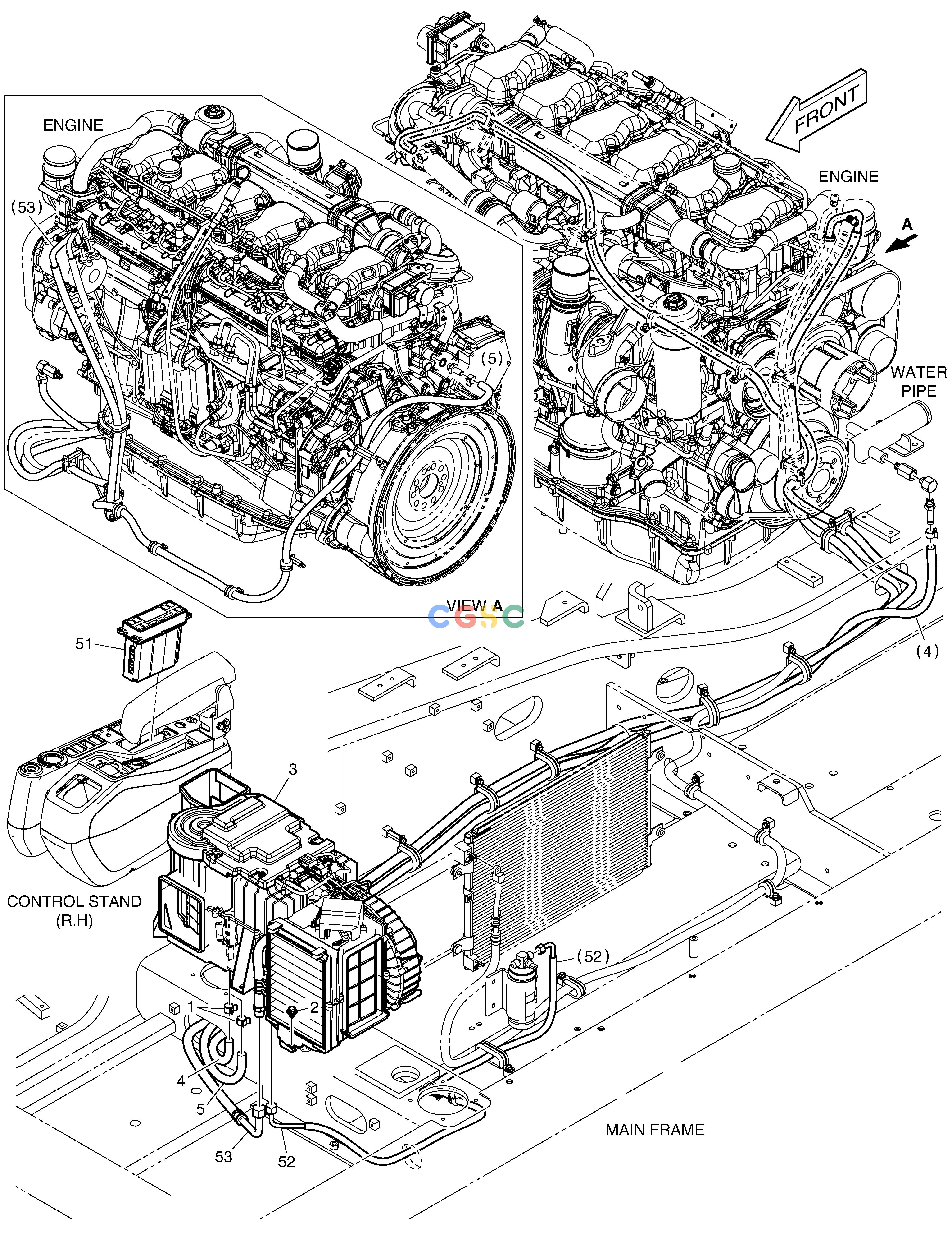 斗山零件查询AIRCONDITIONER(2) DX420LC-5(S/N:10001~10010) Doosan parts catalog online