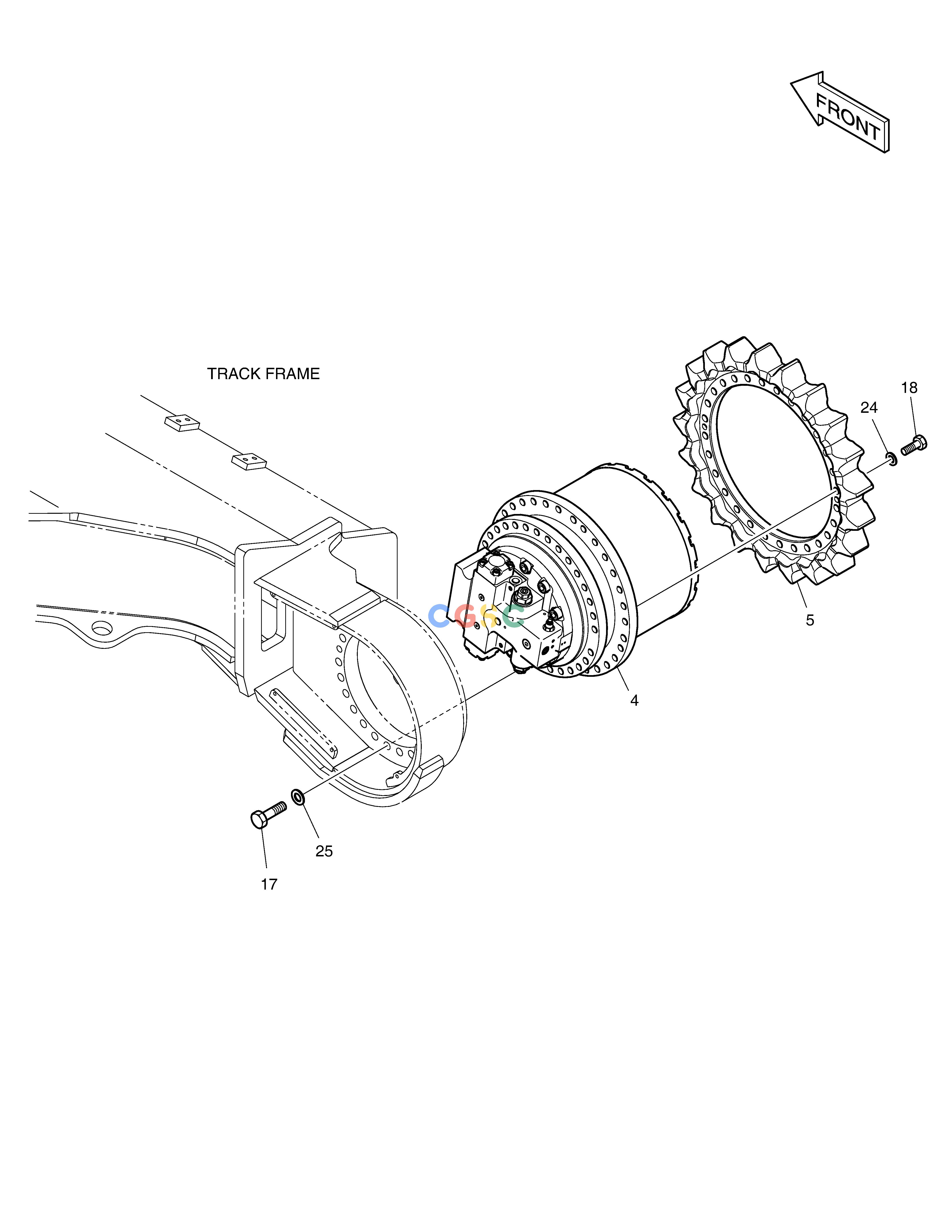 斗山零件查询TRAVEL DEVICE DX420LC-5(S/N:10001~10010) Doosan parts catalog online