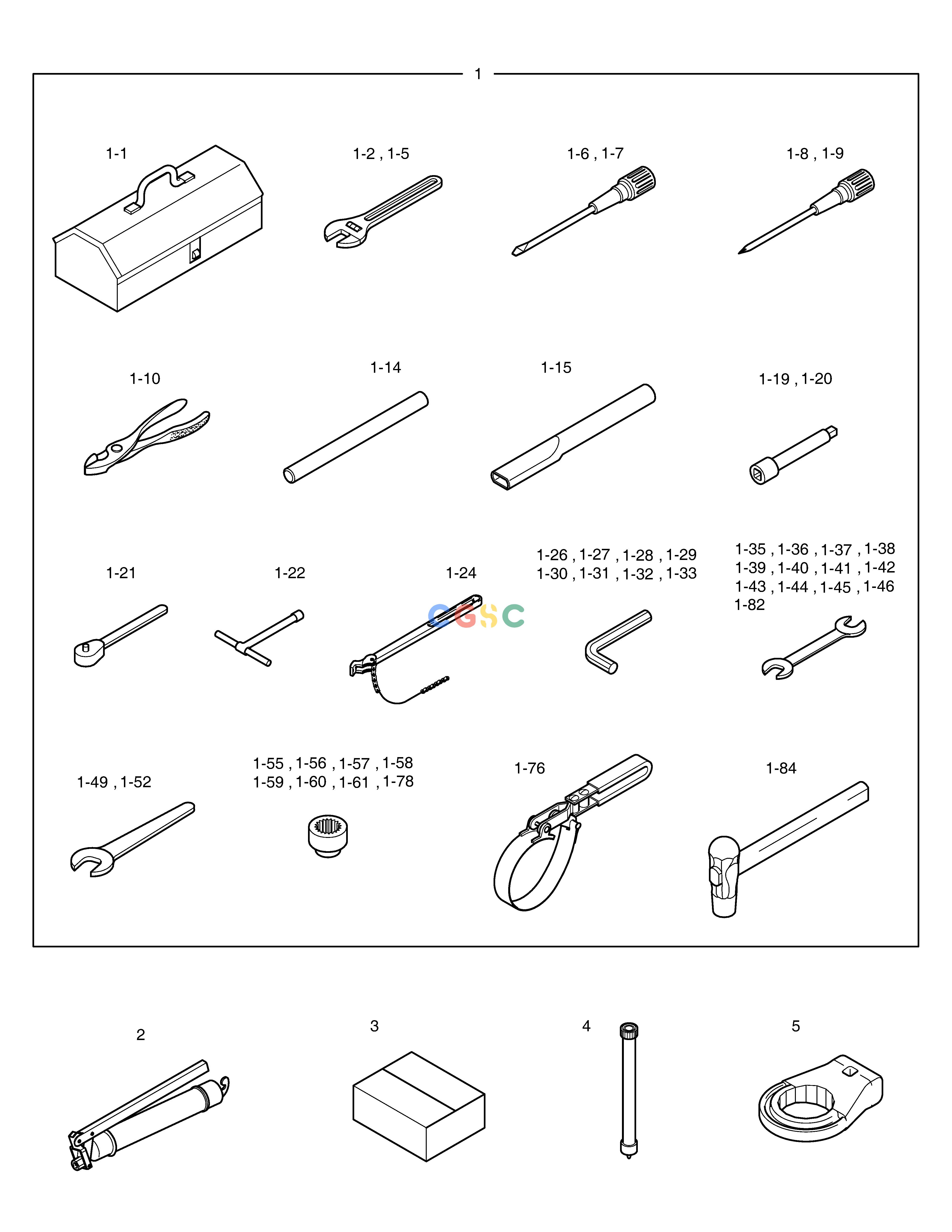 斗山零件查询TOOLS DX420LC-5(S/N:10001~10010) Doosan parts catalog online