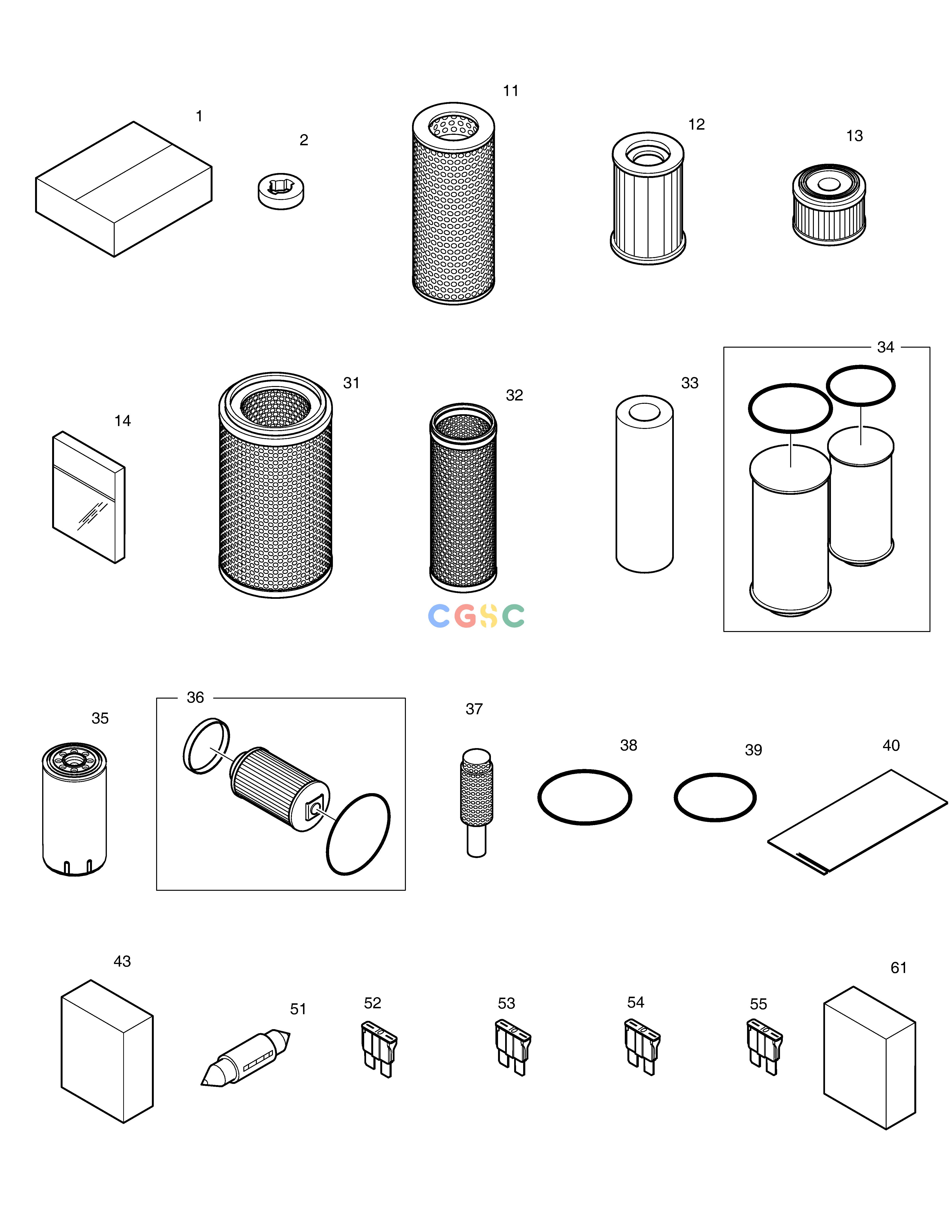 斗山零件查询SPARE PARTS DX420LC-5(S/N:10001~10010) Doosan parts catalog online
